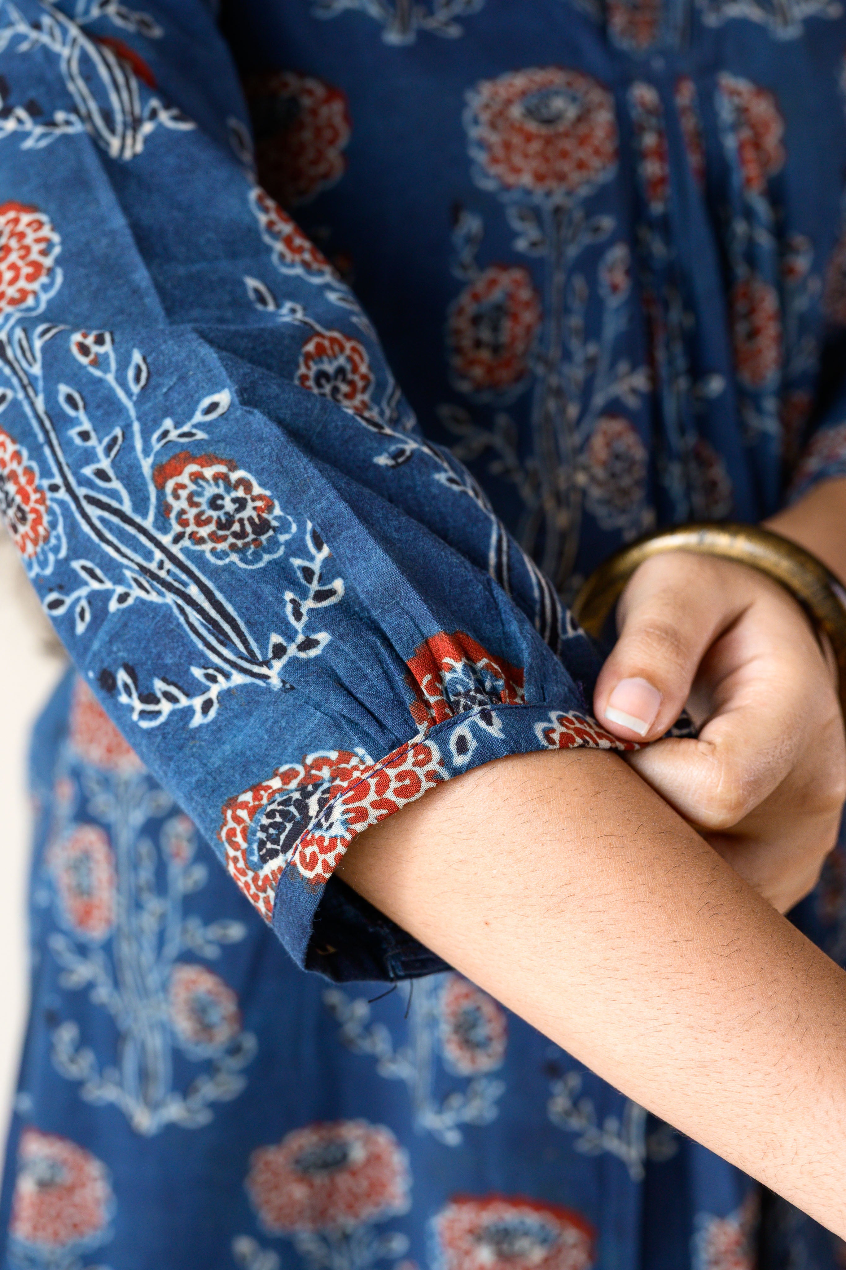 Nila Gulabo Ajrakh Dress