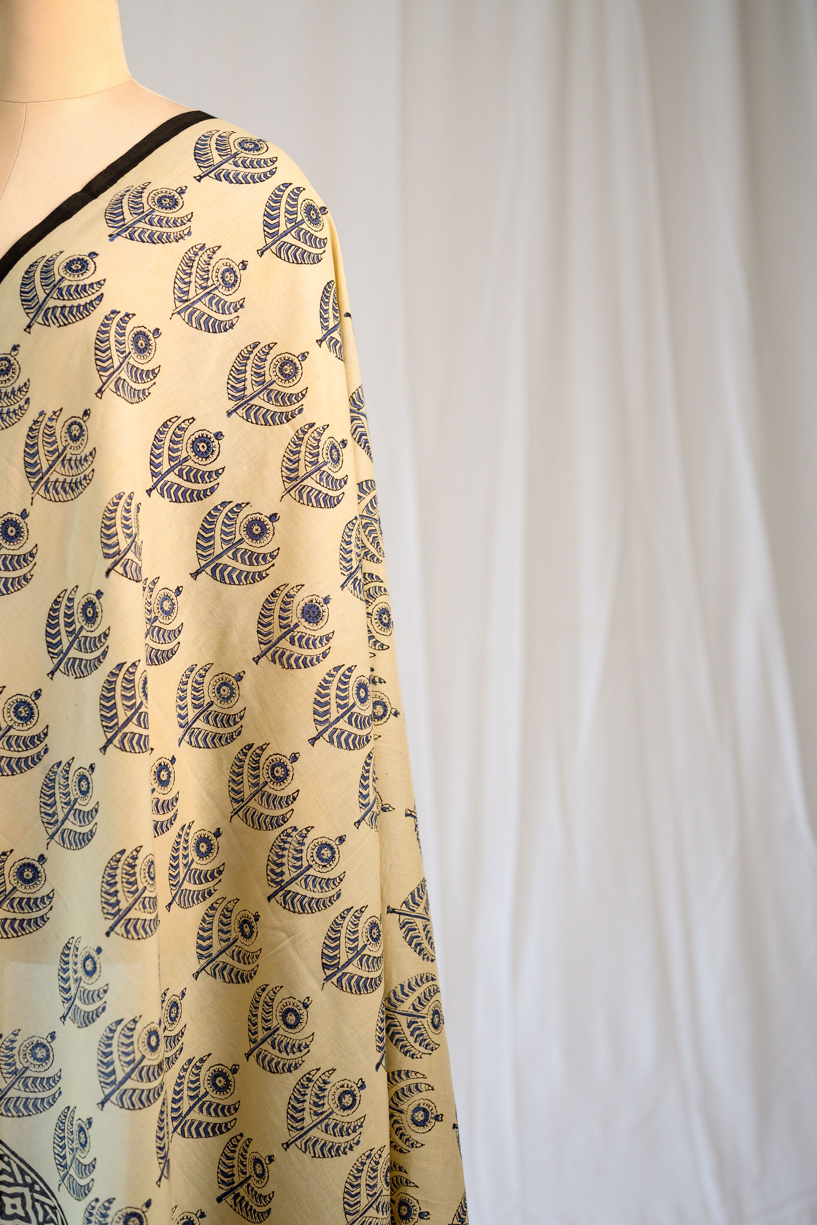 Windflowers Bagru Cotton Dupatta