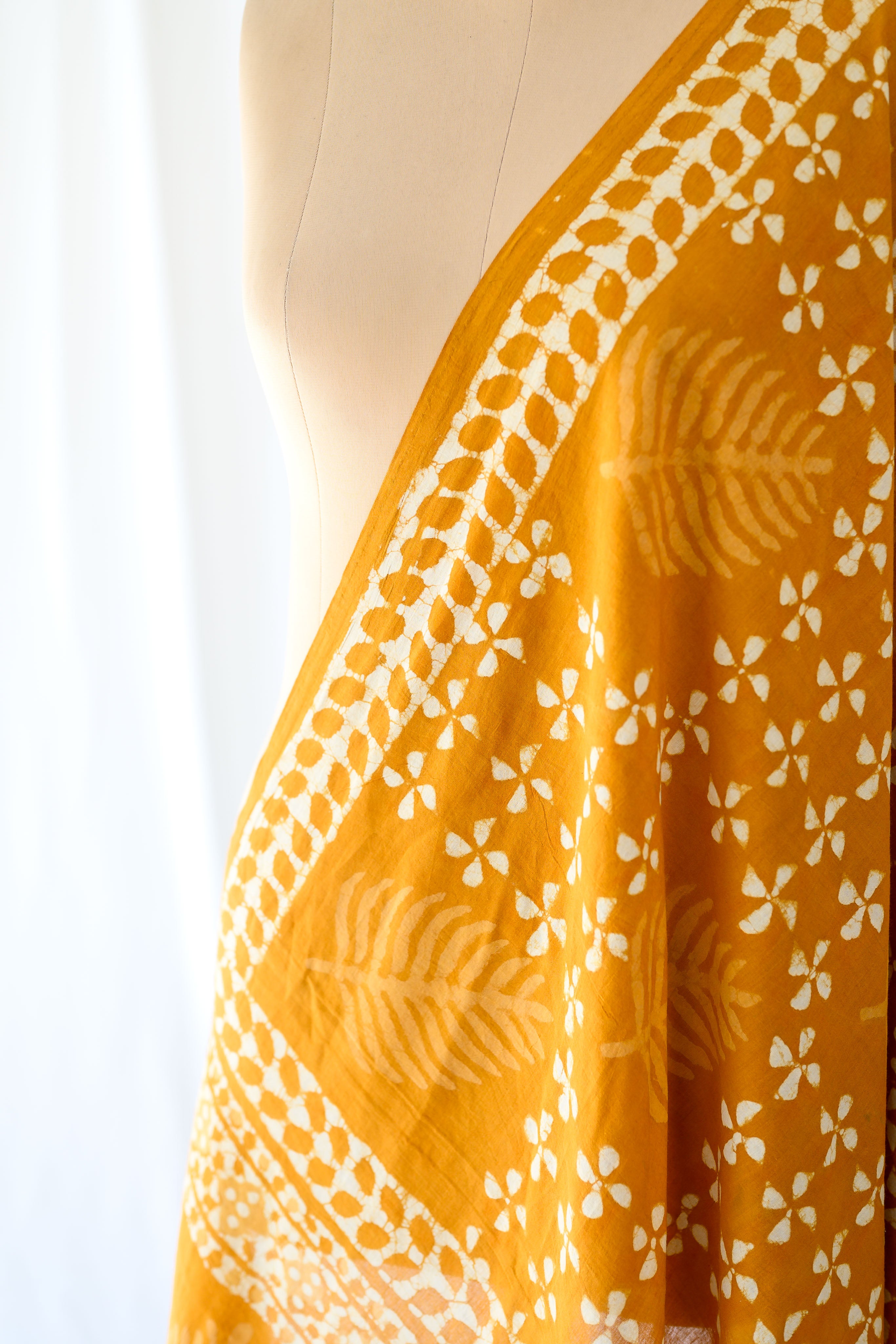 Autumn Trails Bagru Cotton Dupatta