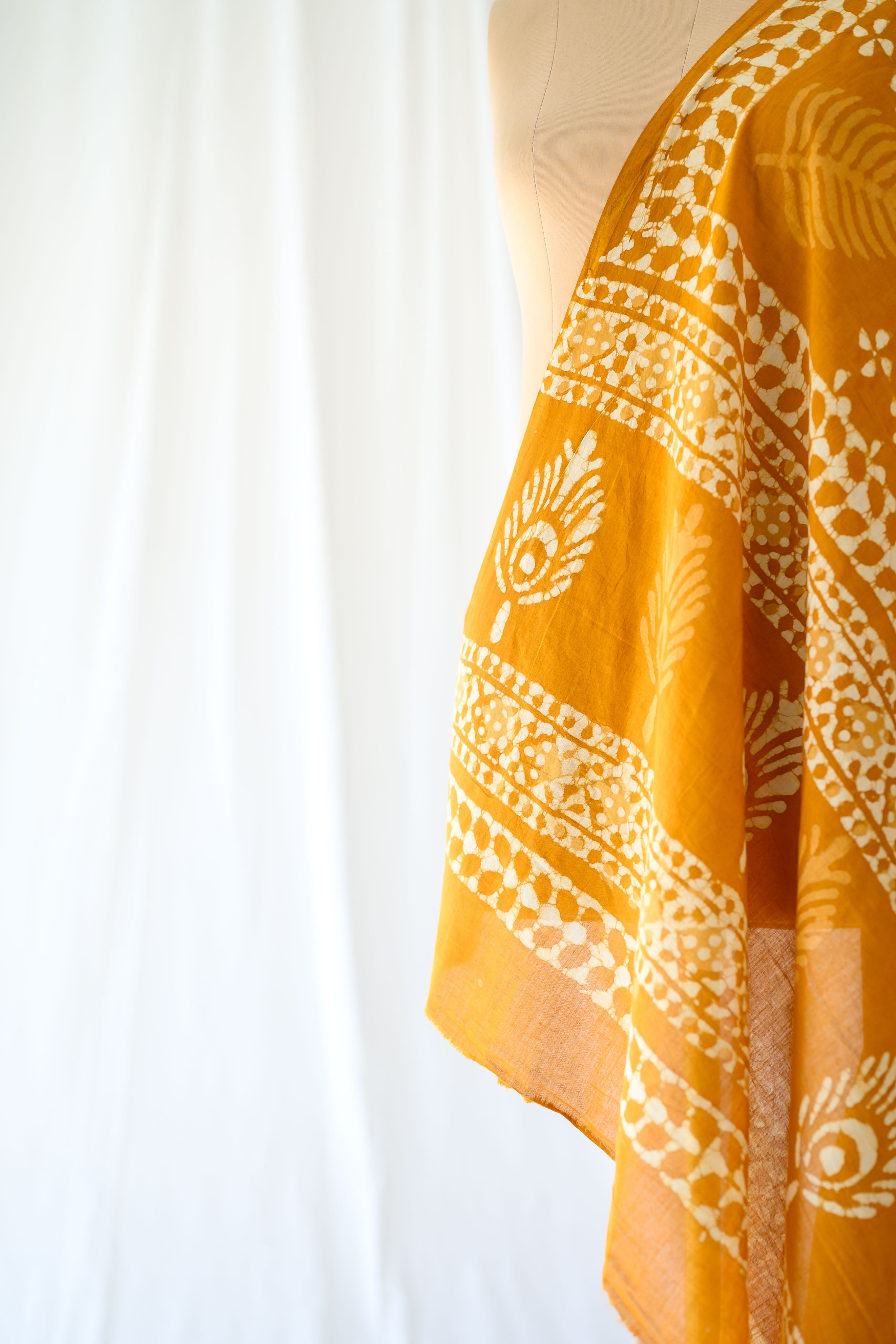 Autumn Trails Bagru Cotton Dupatta