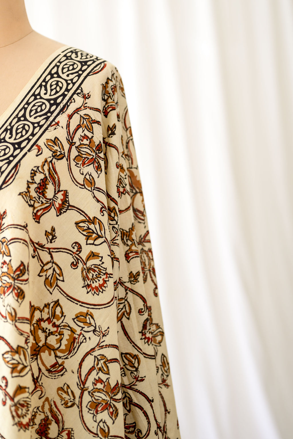 The Garden Wall Bagru Cotton Dupatta
