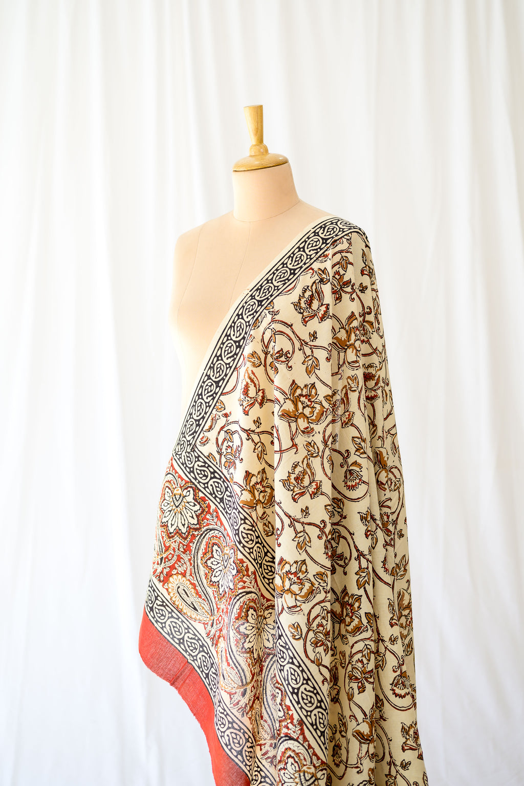 The Garden Wall Bagru Cotton Dupatta