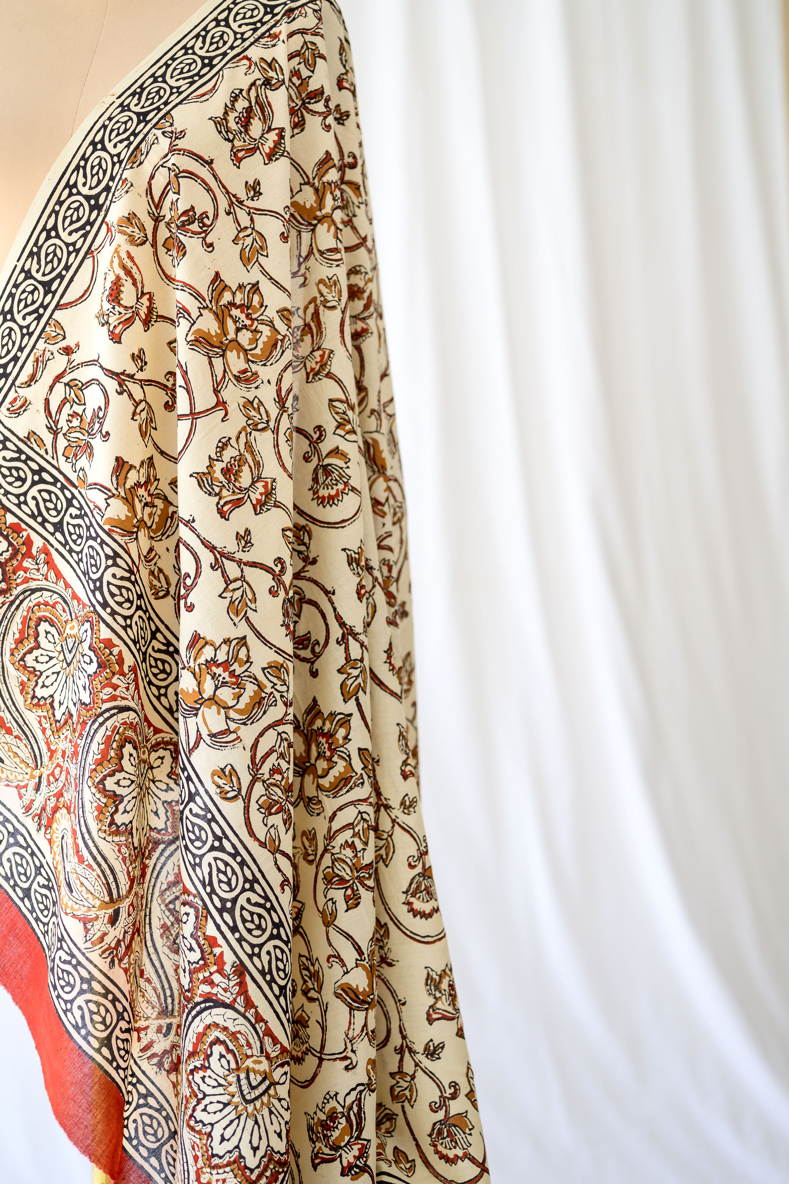 The Garden Wall Bagru Cotton Dupatta