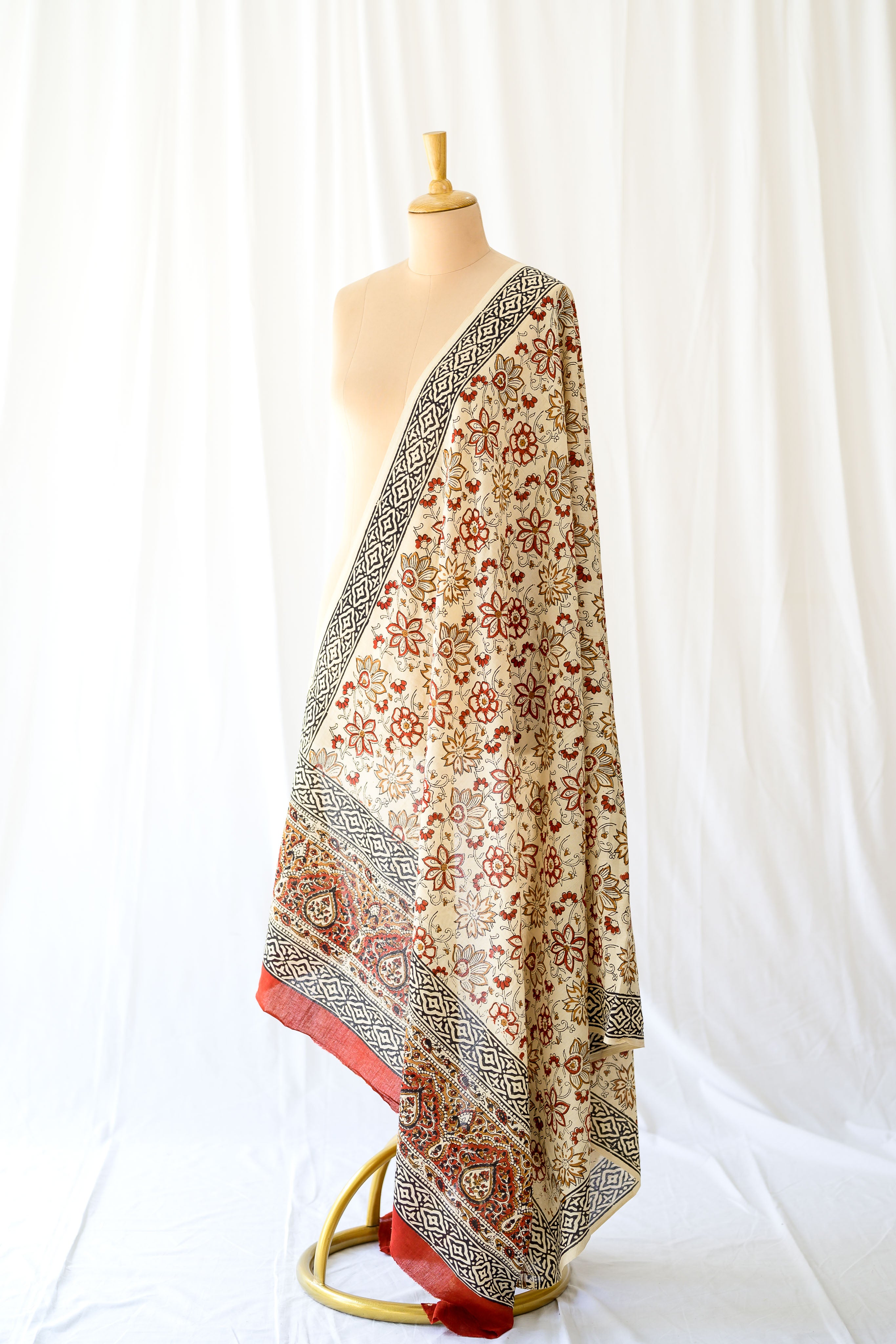 Spice Garden Bagru Cotton Dupatta
