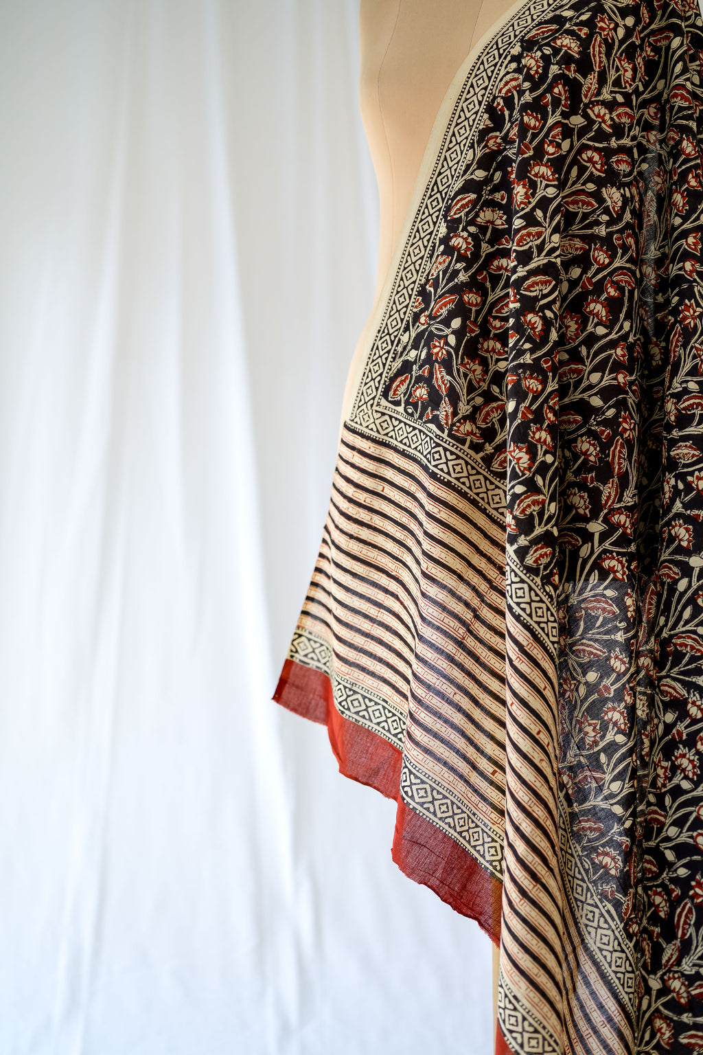 Velvet Garden Bagru Cotton Dupatta