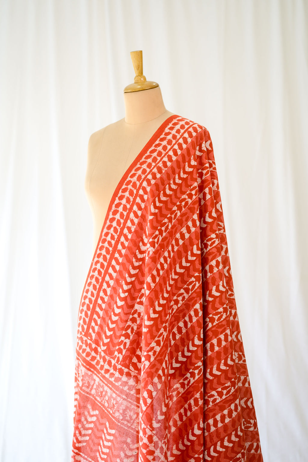 Sunbaked Leaves Bagru Cotton Dupatta
