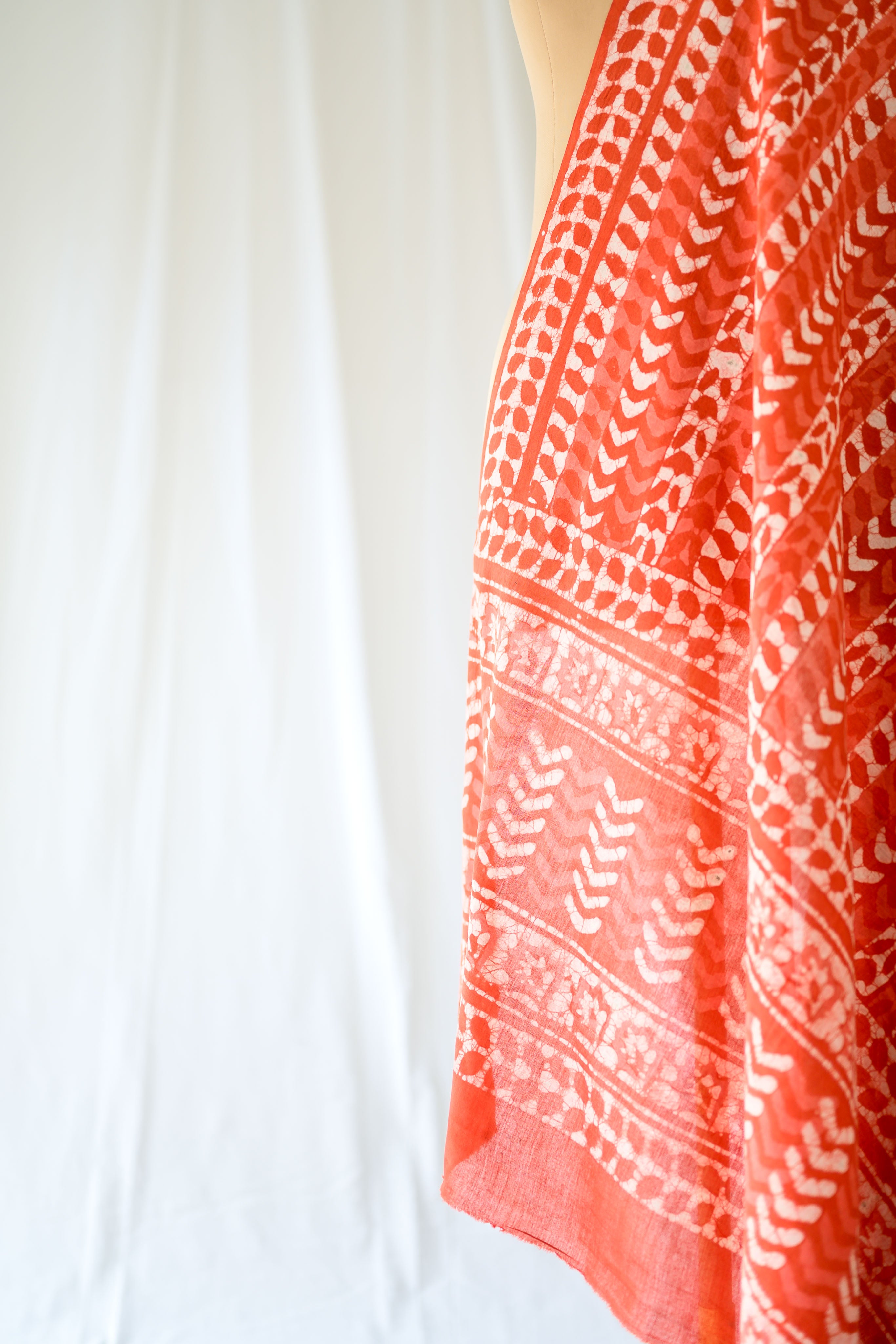 Sunbaked Leaves Bagru Cotton Dupatta