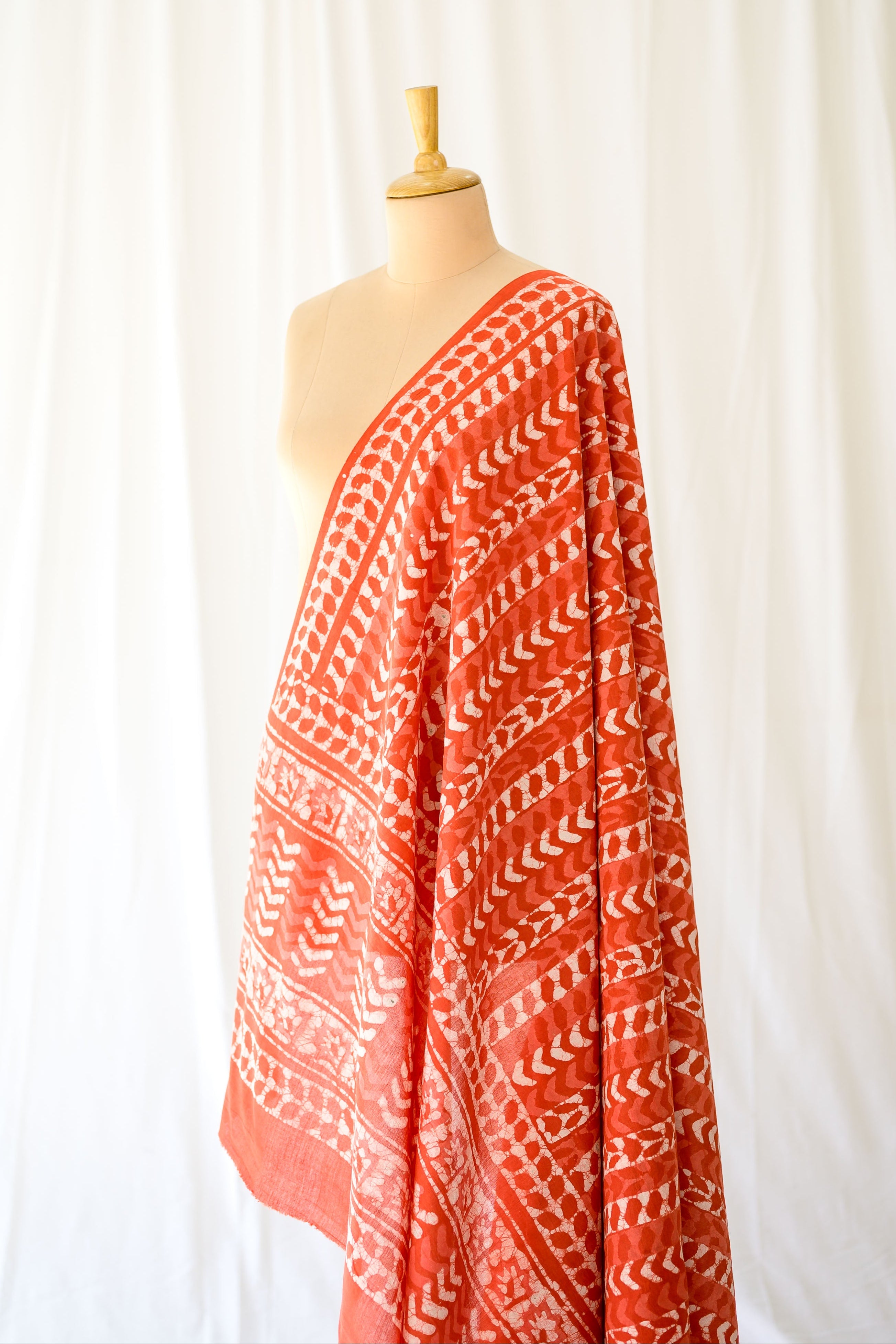 Sunbaked Leaves Bagru Cotton Dupatta