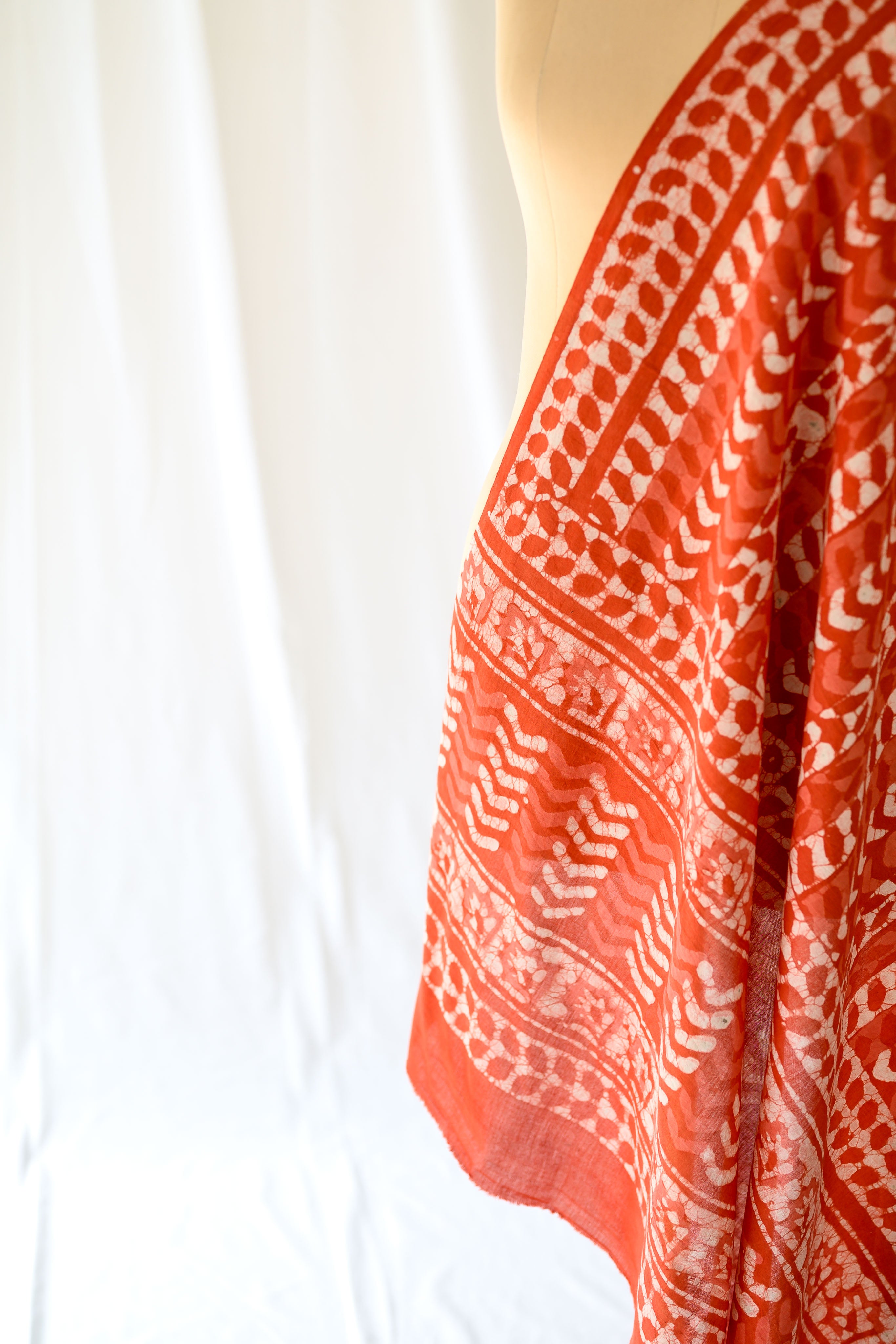 Sunbaked Leaves Bagru Cotton Dupatta