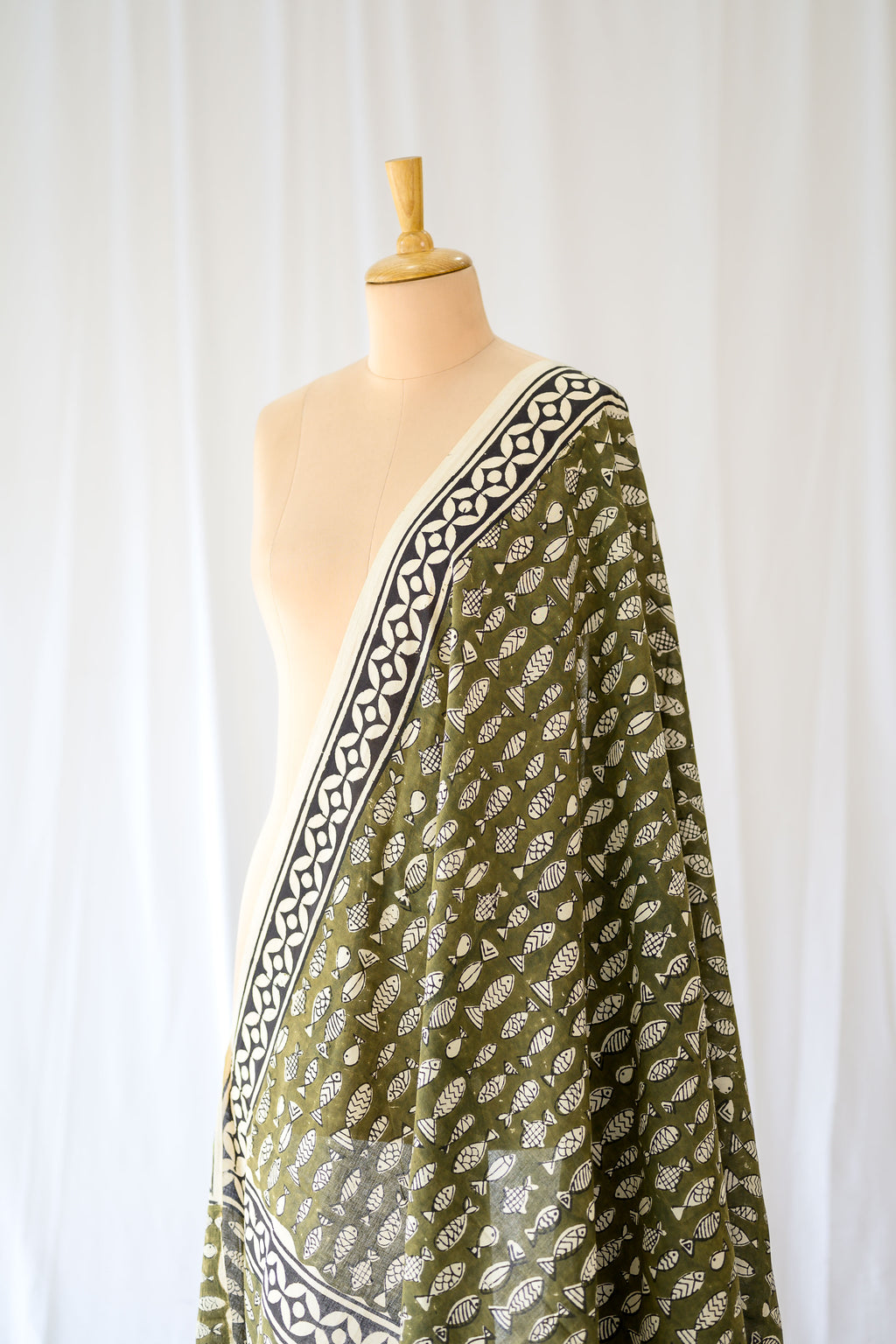 River Song Bagru Cotton Dupatta