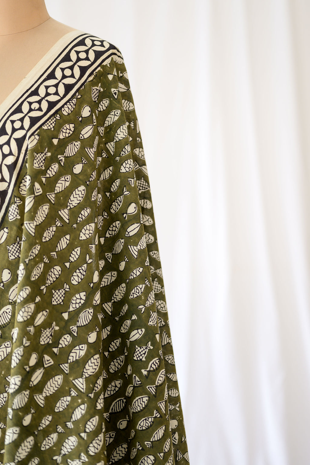 River Song Bagru Cotton Dupatta