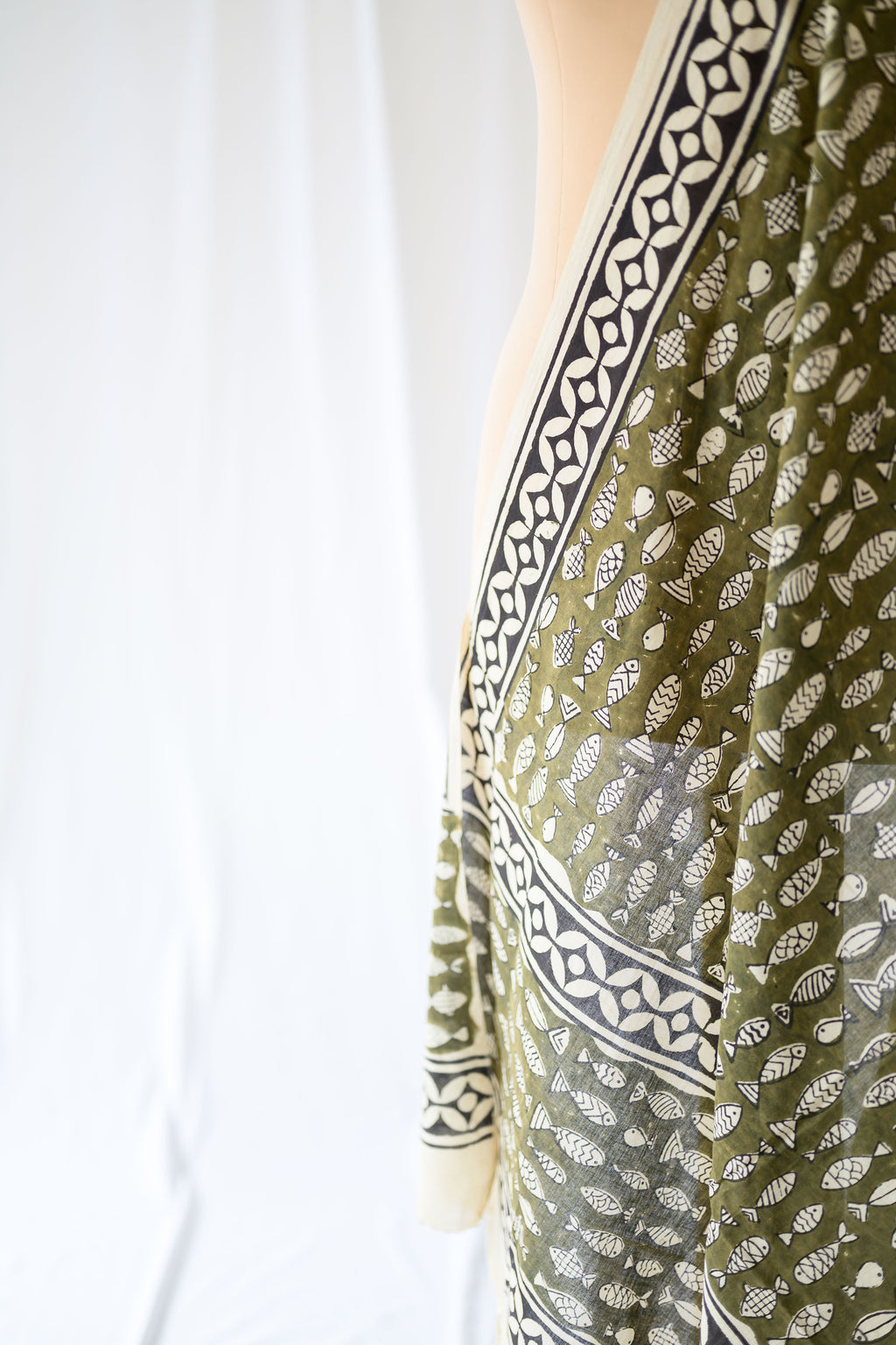 River Song Bagru Cotton Dupatta
