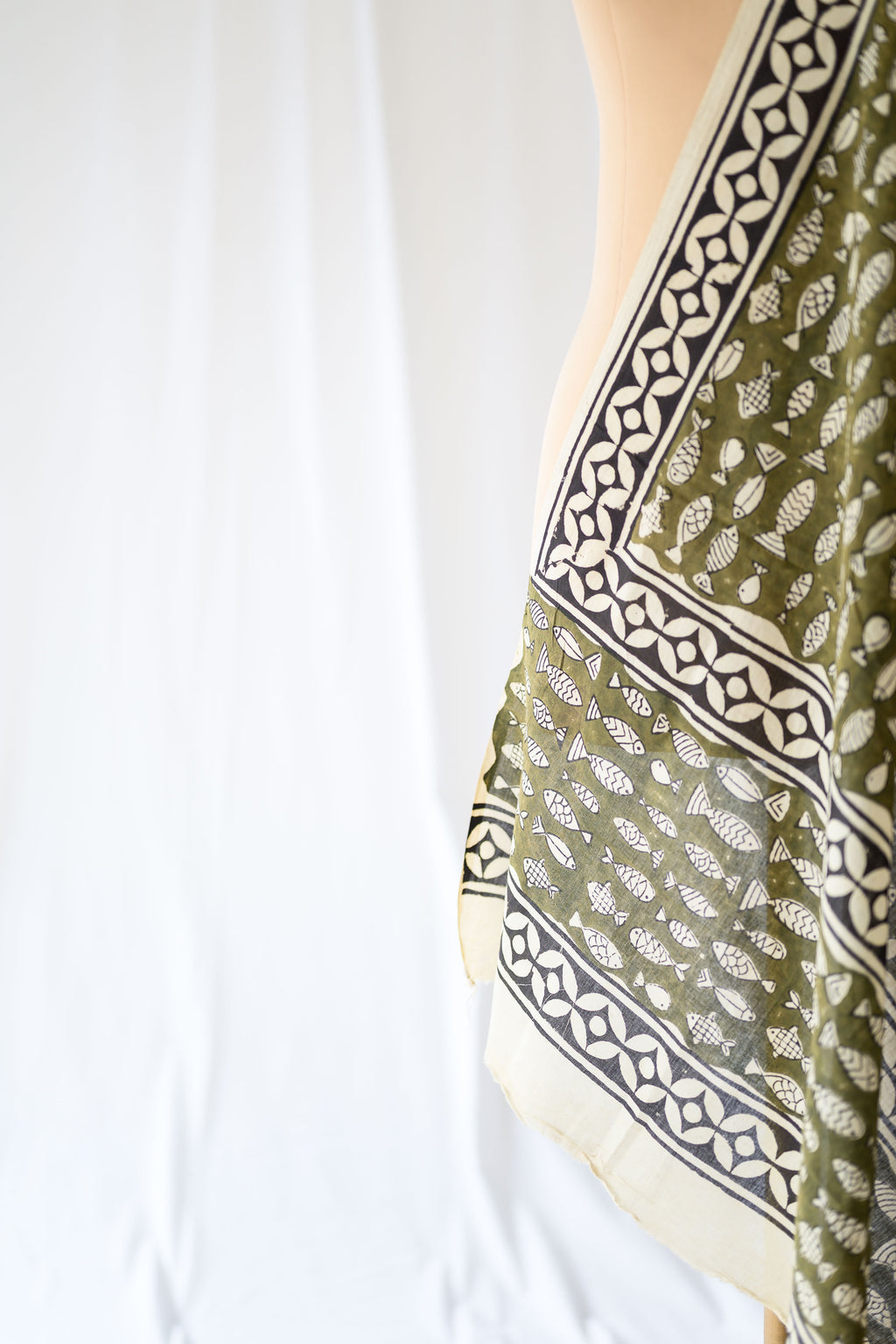River Song Bagru Cotton Dupatta