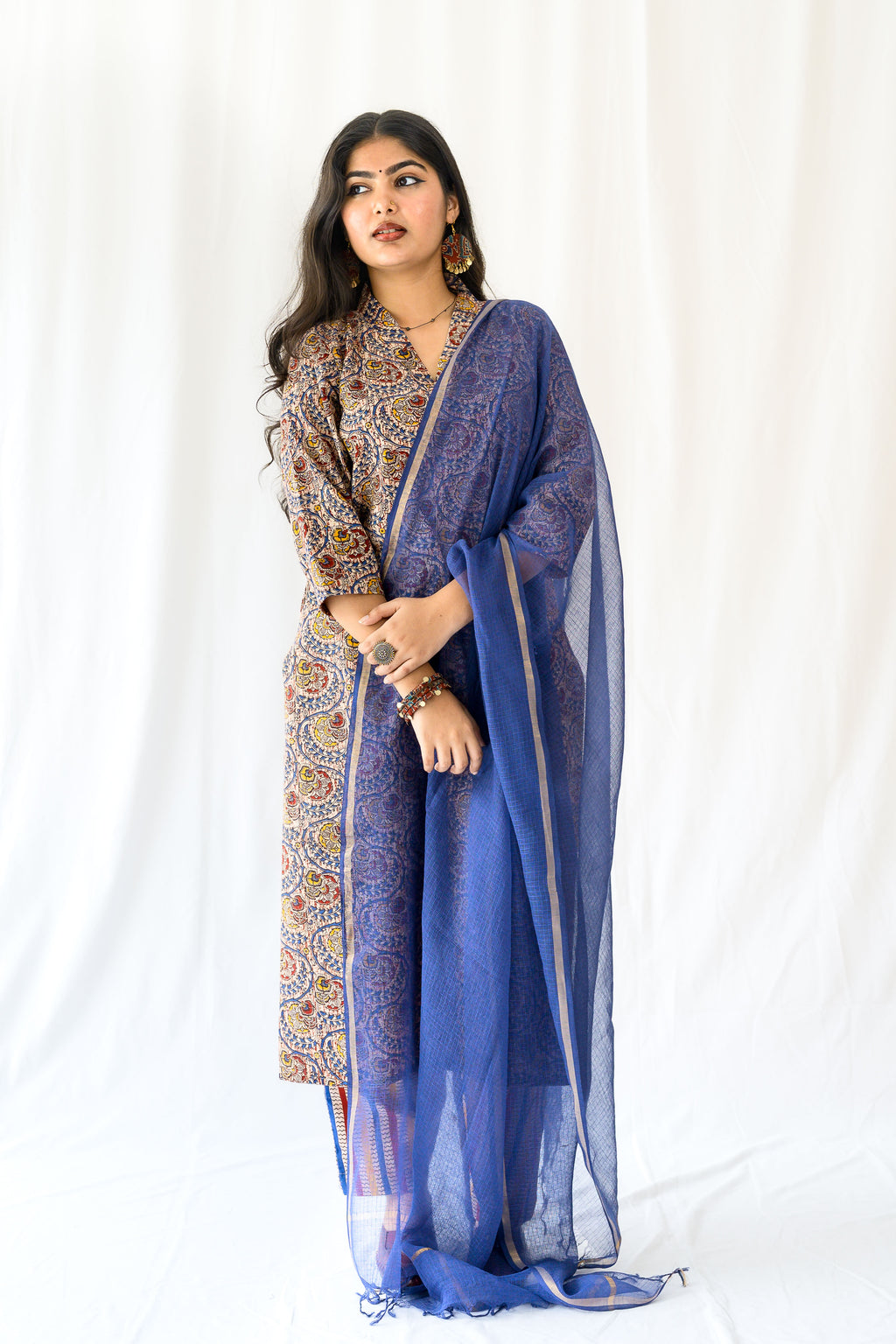 Set of 2- Reva Kalamkari Kurta & Pants Set