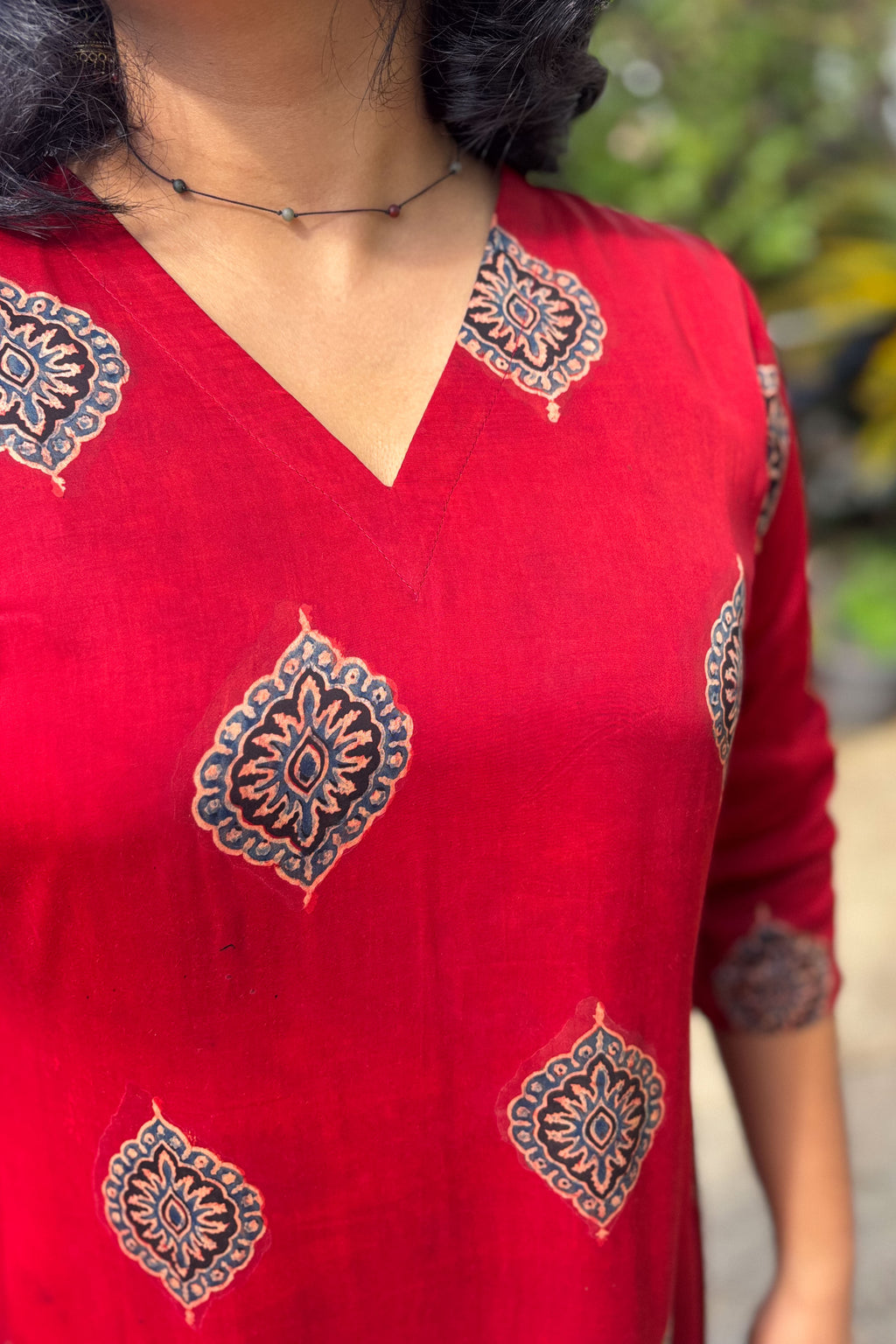 Gulrang Modal Ajrakh Kurta