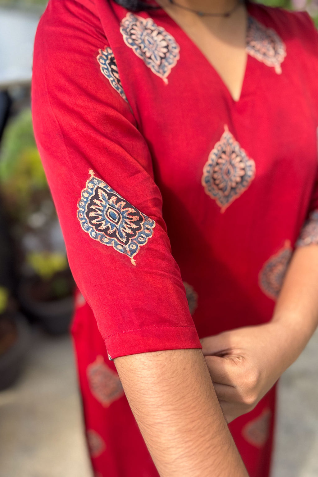 Gulrang Modal Ajrakh Kurta