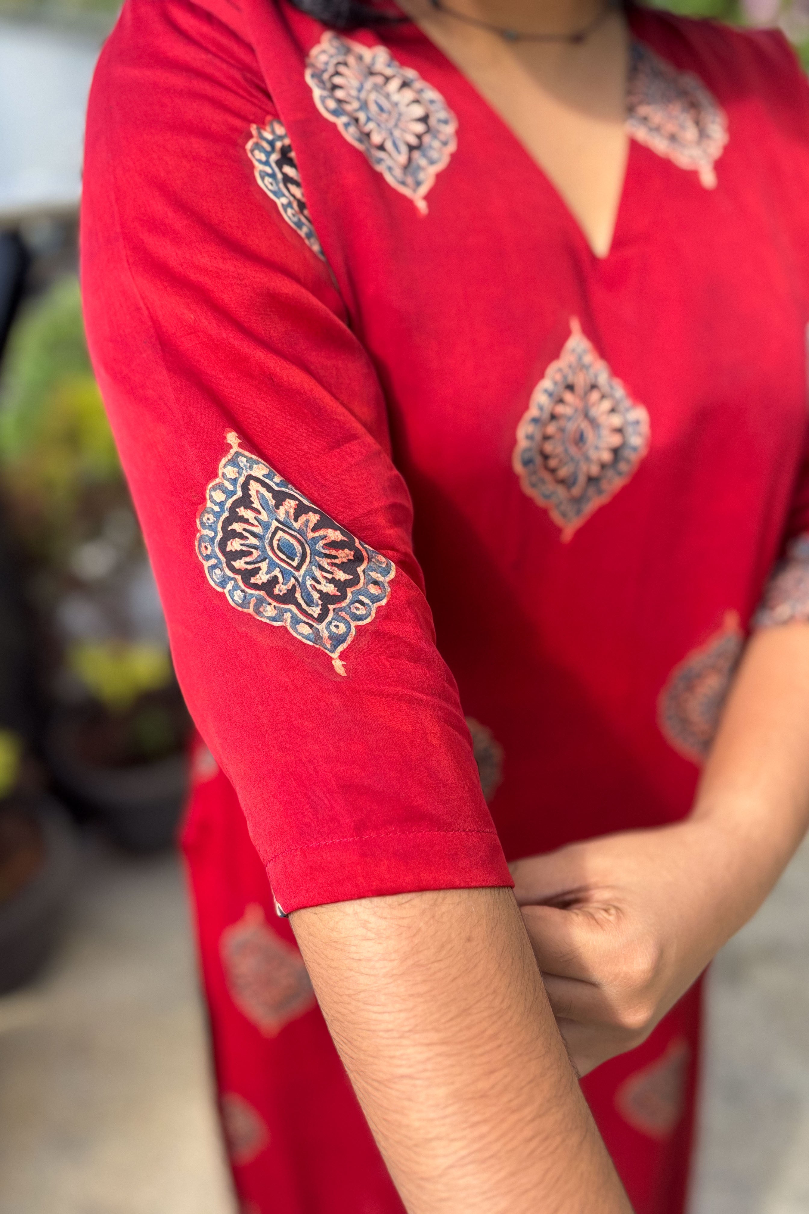 Gulrang Modal Ajrakh Kurta