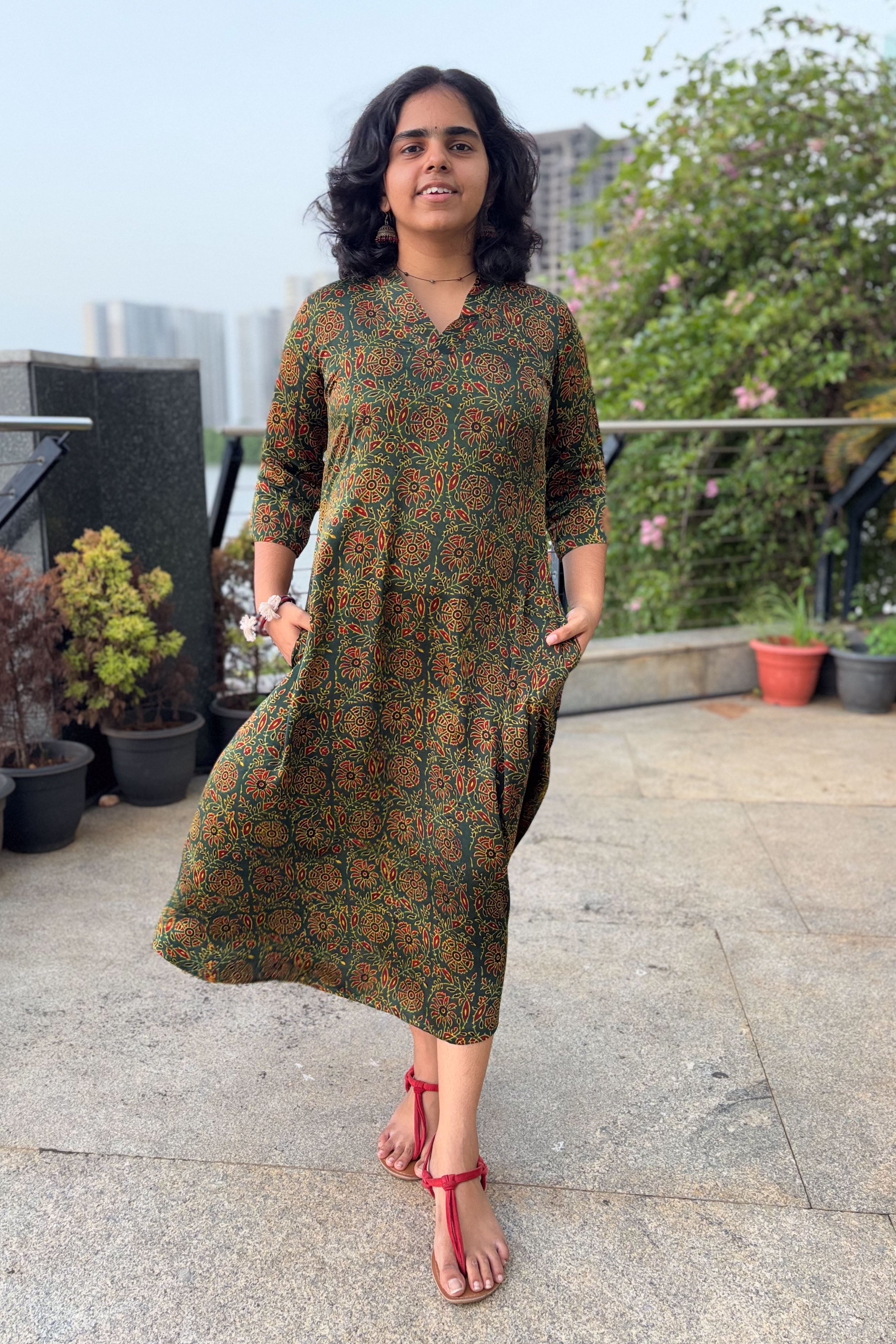 Golzar Modal Ajrakh Dress