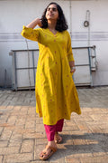 Lemon South Cotton Aline Kurta