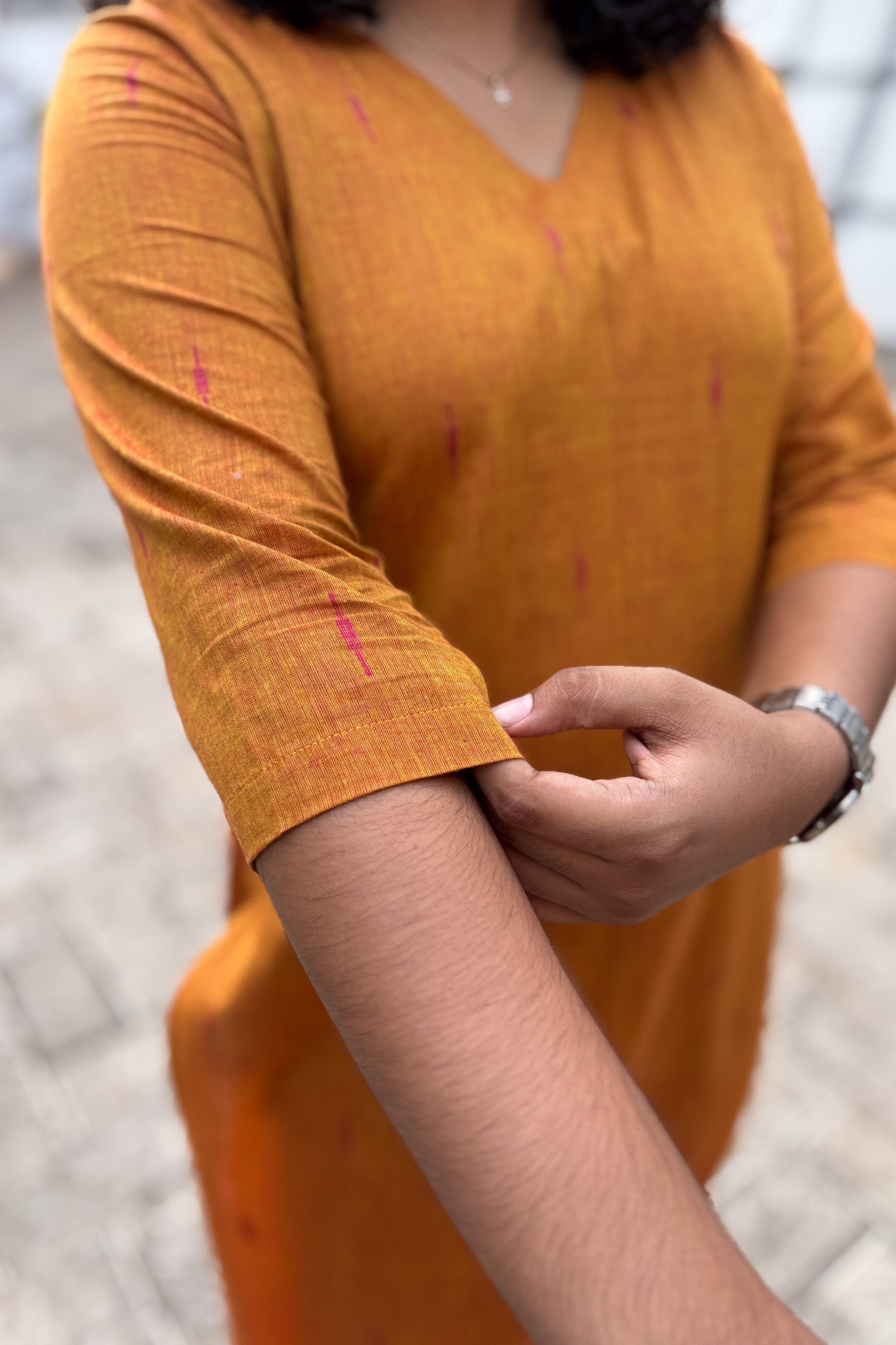 Copper South Cotton Straight Kurta