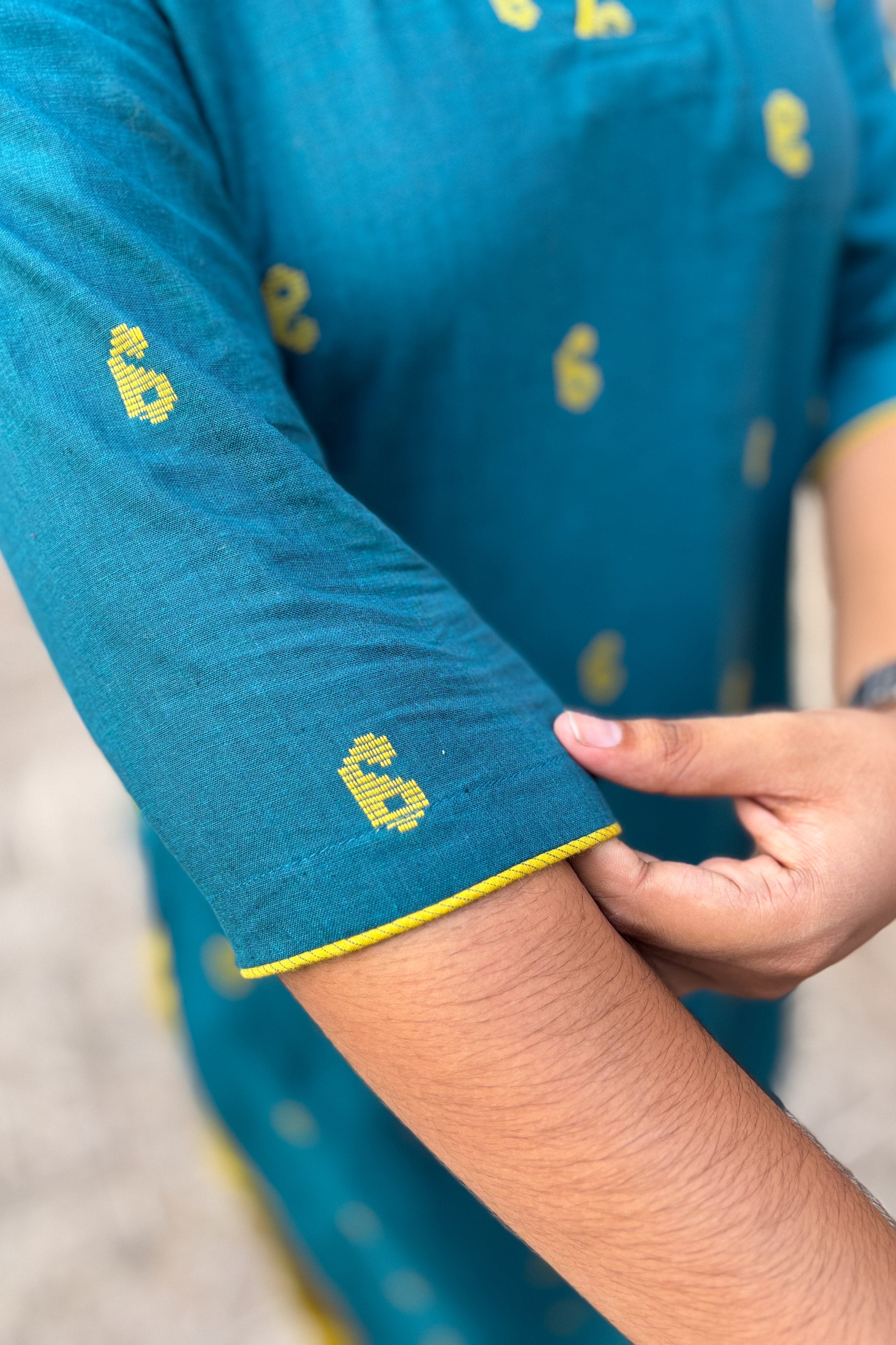 Peacock South Cotton Straight Kurta