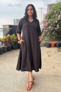 Taarika Black Aline Dress