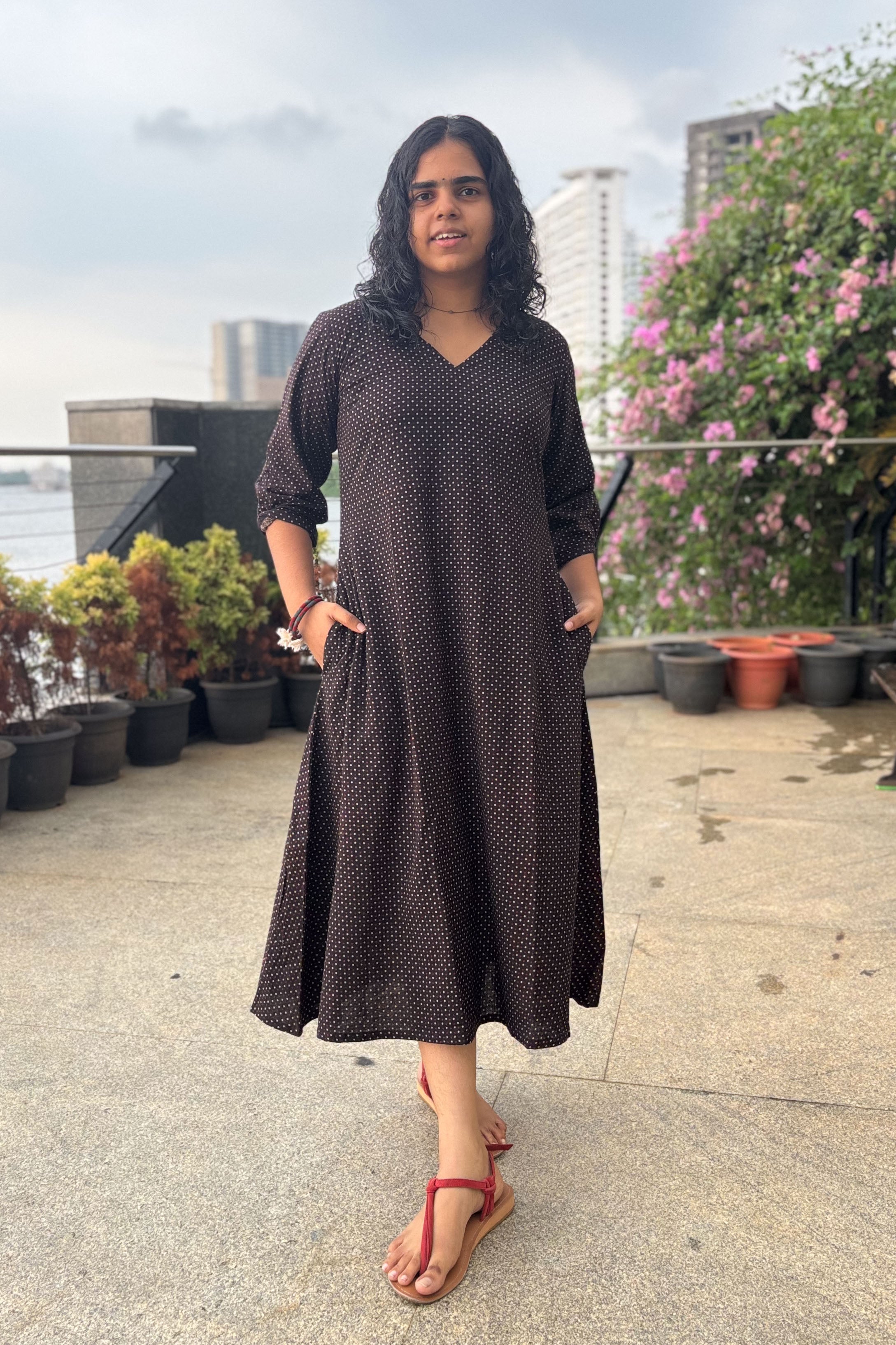 Taarika Black Aline Dress