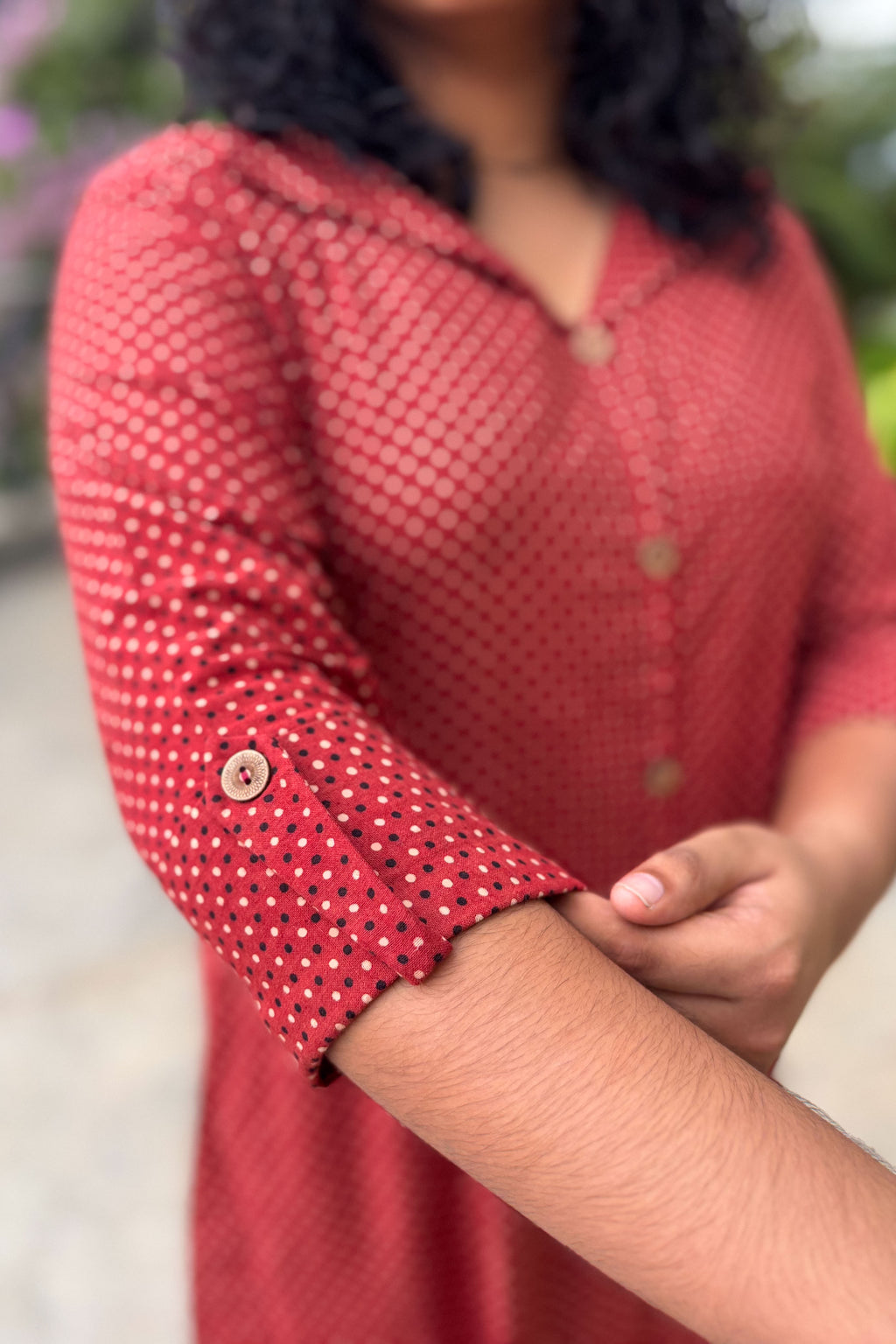 Taarika Madder Red Aline Dress