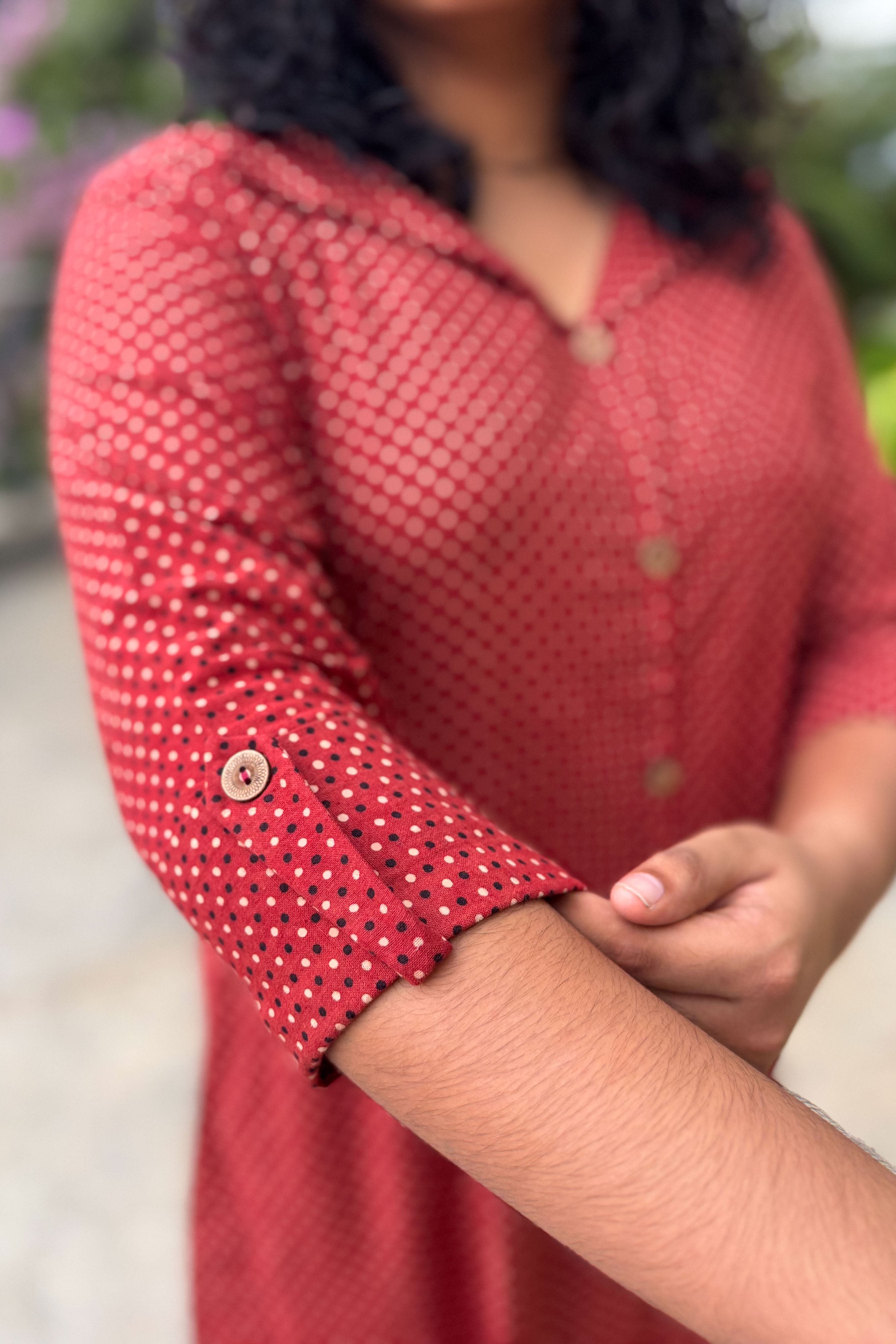 Taarika Madder Red Aline Dress