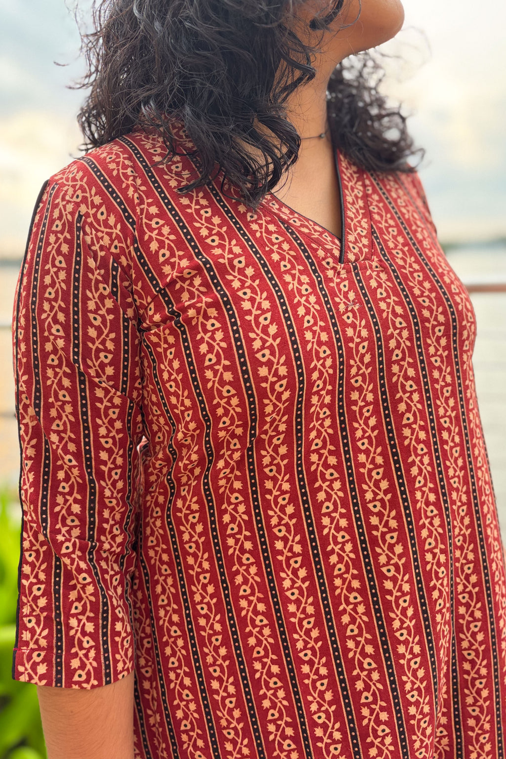 Anuragini Madder Red Aline Dress