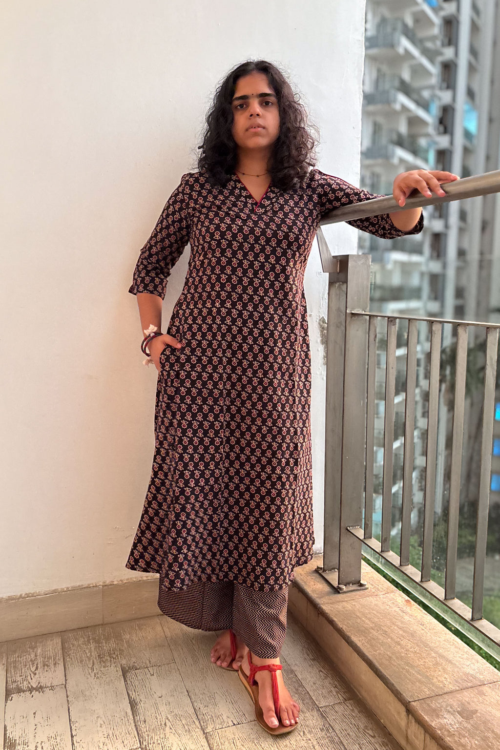 Mrinali Black Aline Dress