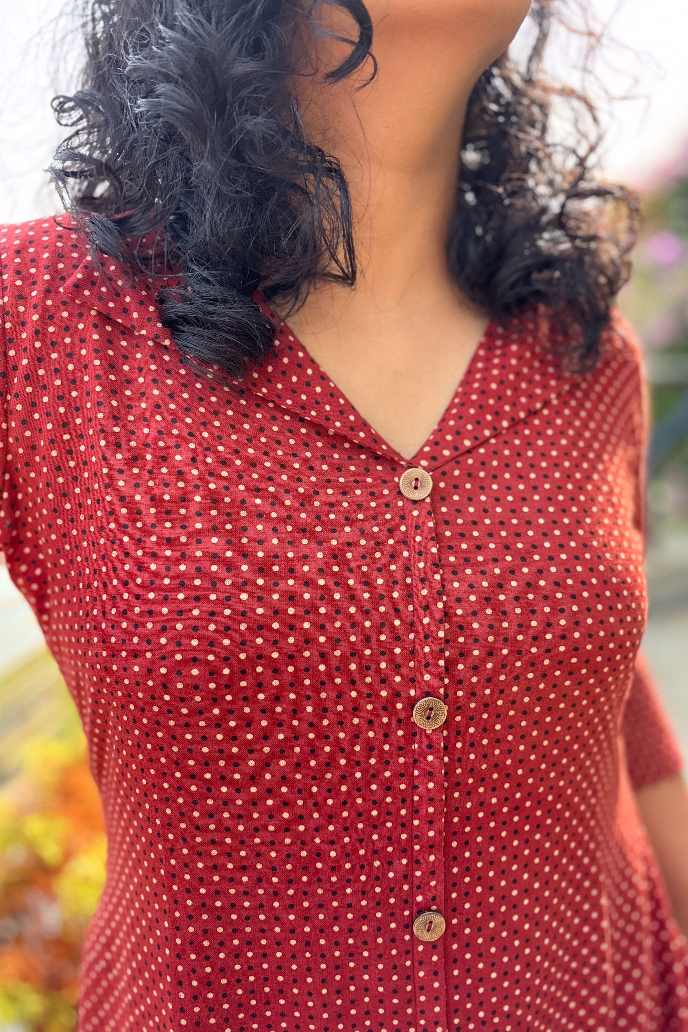 Taarika Madder Red Aline Dress