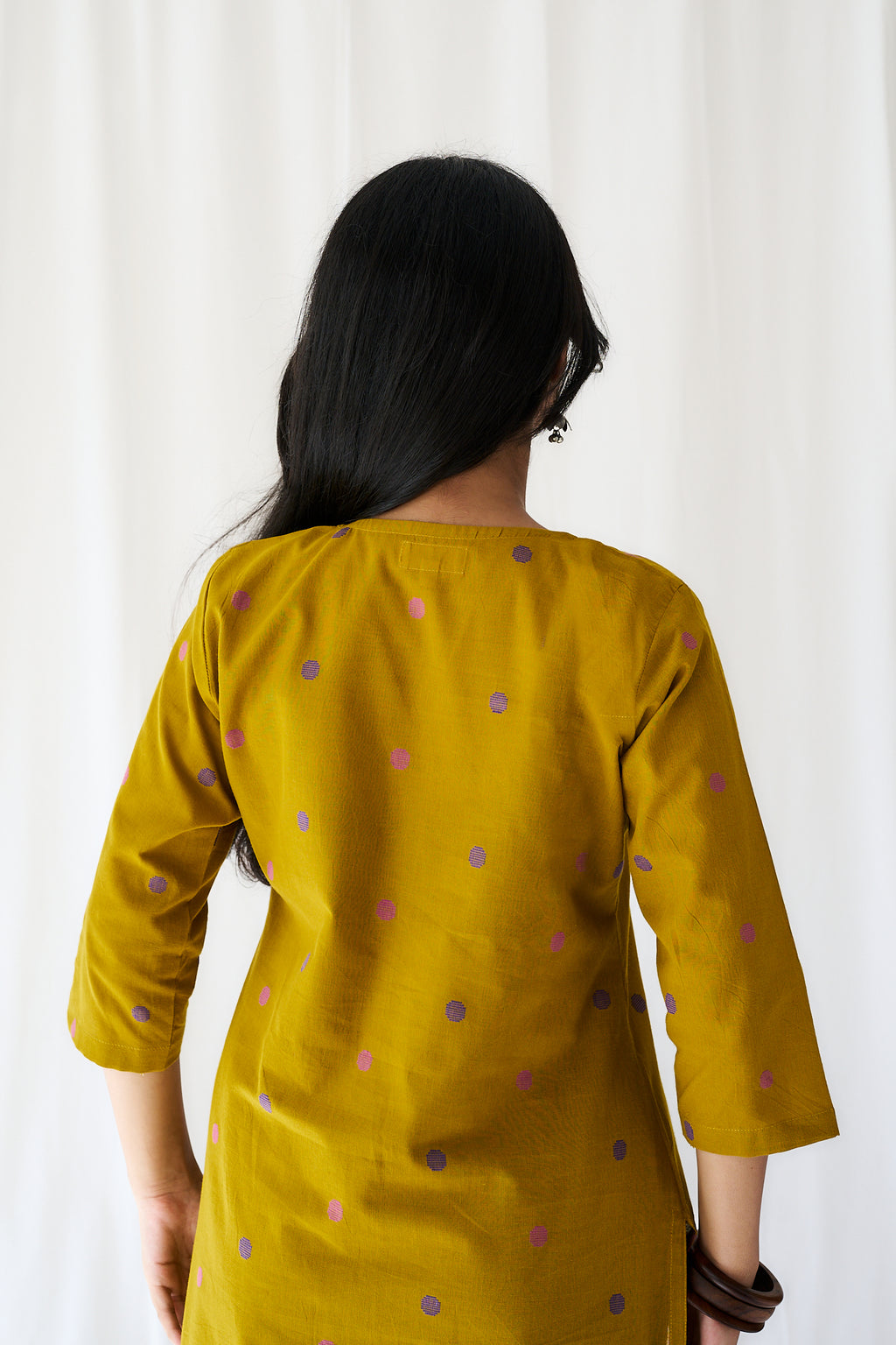Set of 2- Ishira Yellow South Cotton Kurta & Pants Set