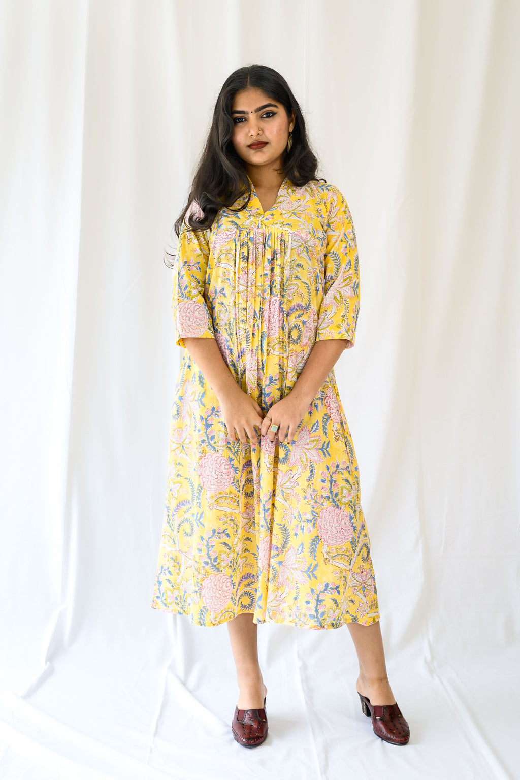 Lemonade Skies Sanganeri Dress