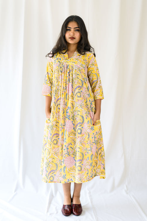 Lemonade Skies Sanganeri Dress