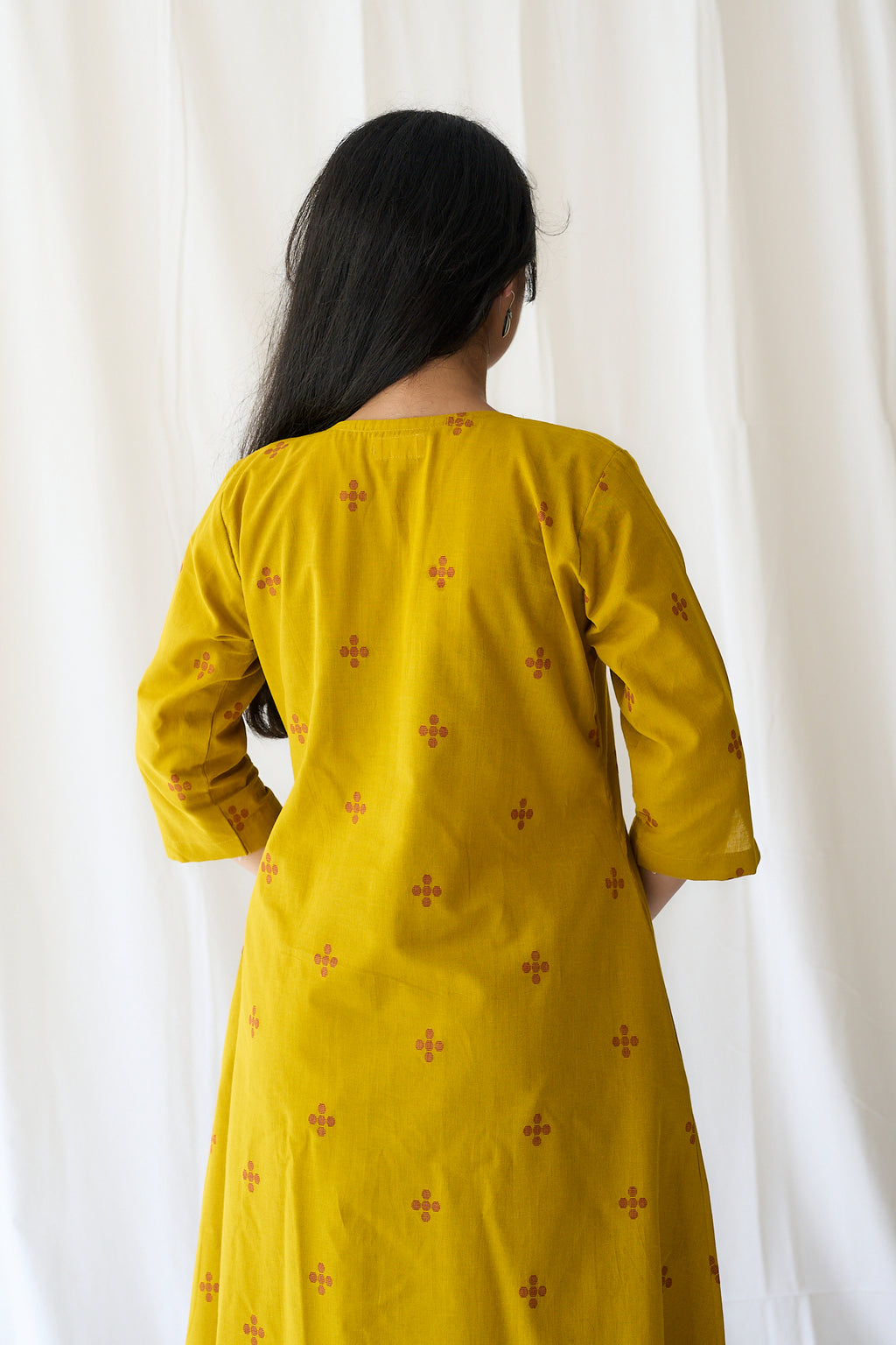 Set of 2- Mireya Yellow South Cotton Kurta & Pants Set