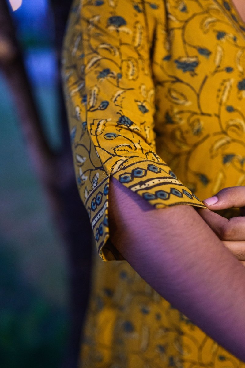 Arunya Ajrakh Dress - Lobha Deepthis