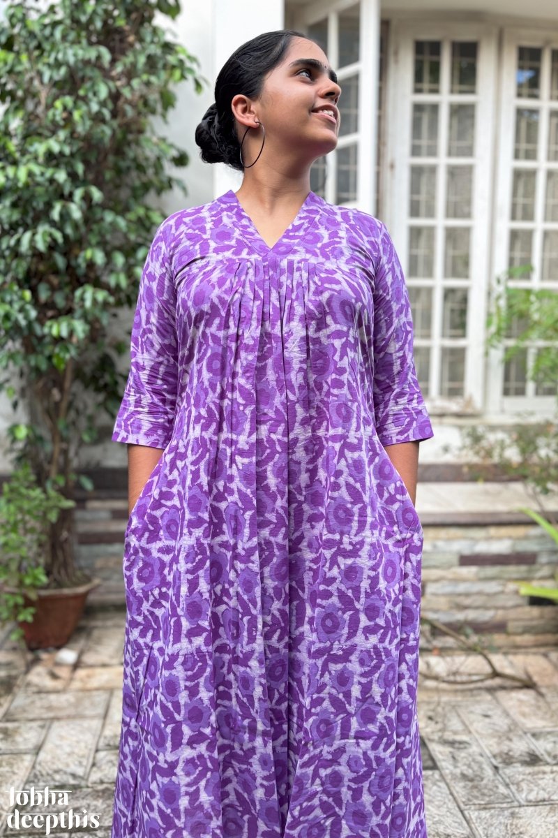 Besant Boulevard Bagru Dress - Lobha Deepthis