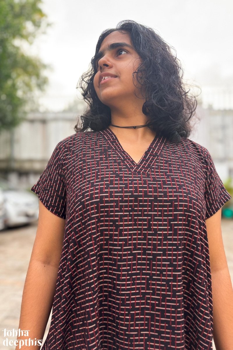 Black Raya Dress - Lobha Deepthis