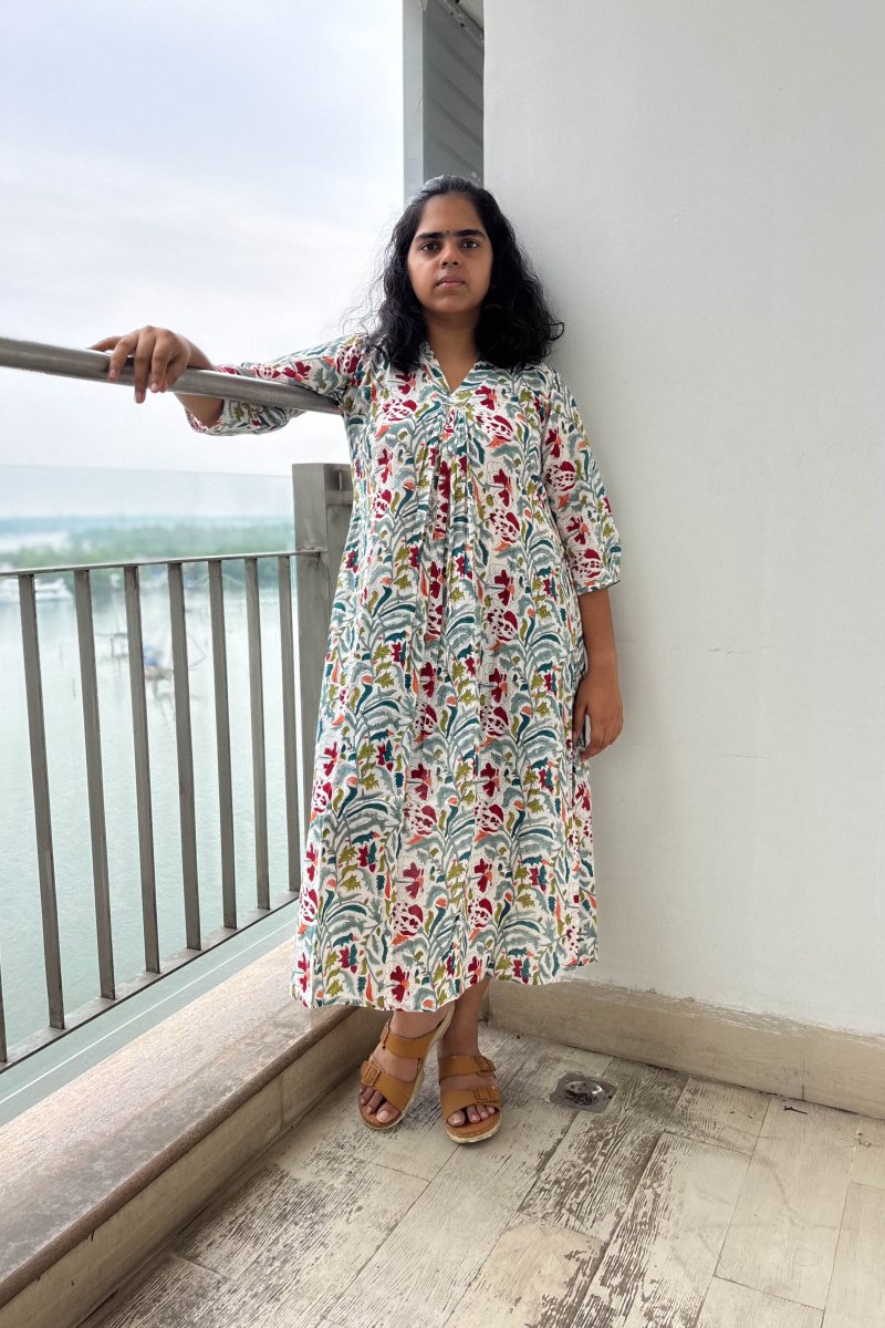 Bonavi Sanganeri Dress - Lobha Deepthis