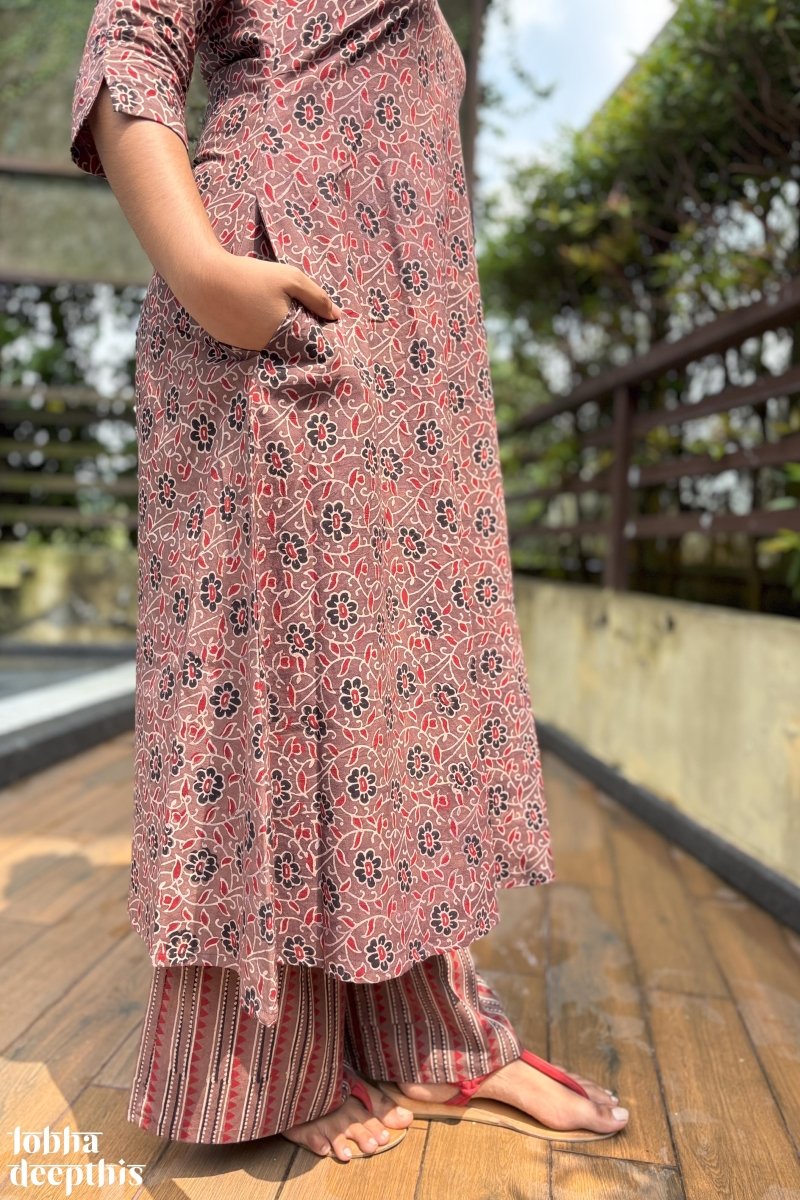 Chocolate Vines Aline Kurta - Lobha Deepthis