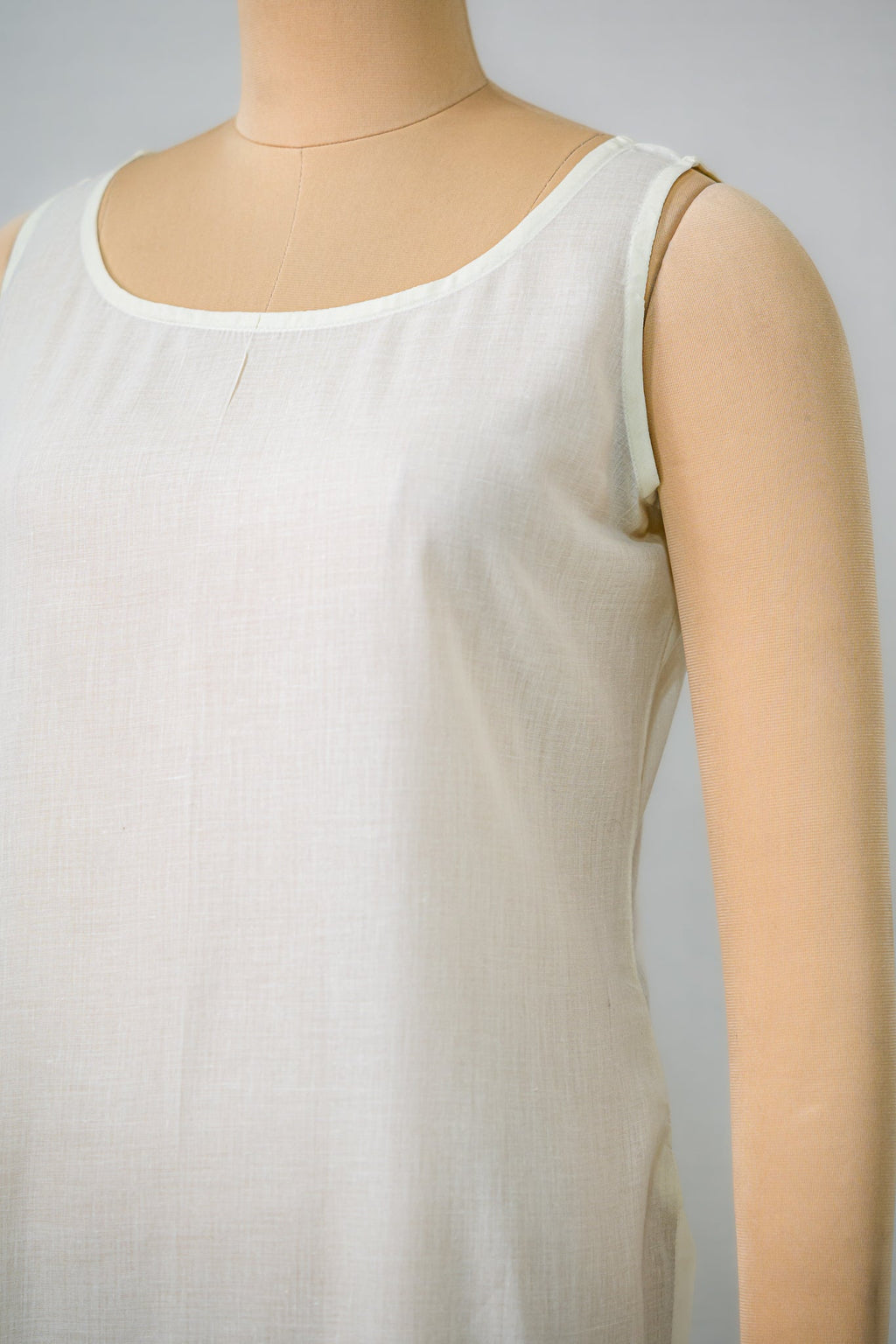 Cotton Round Neck Long Inner Slip - Lobha Deepthis