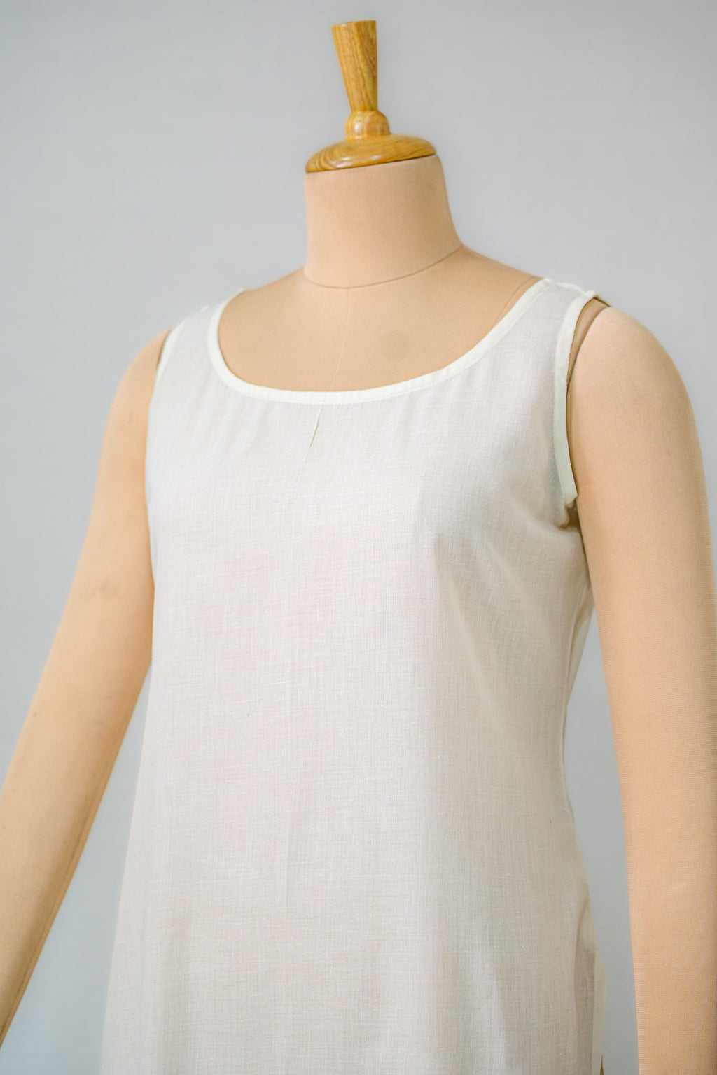 Cotton Round Neck Long Inner Slip - Lobha Deepthis