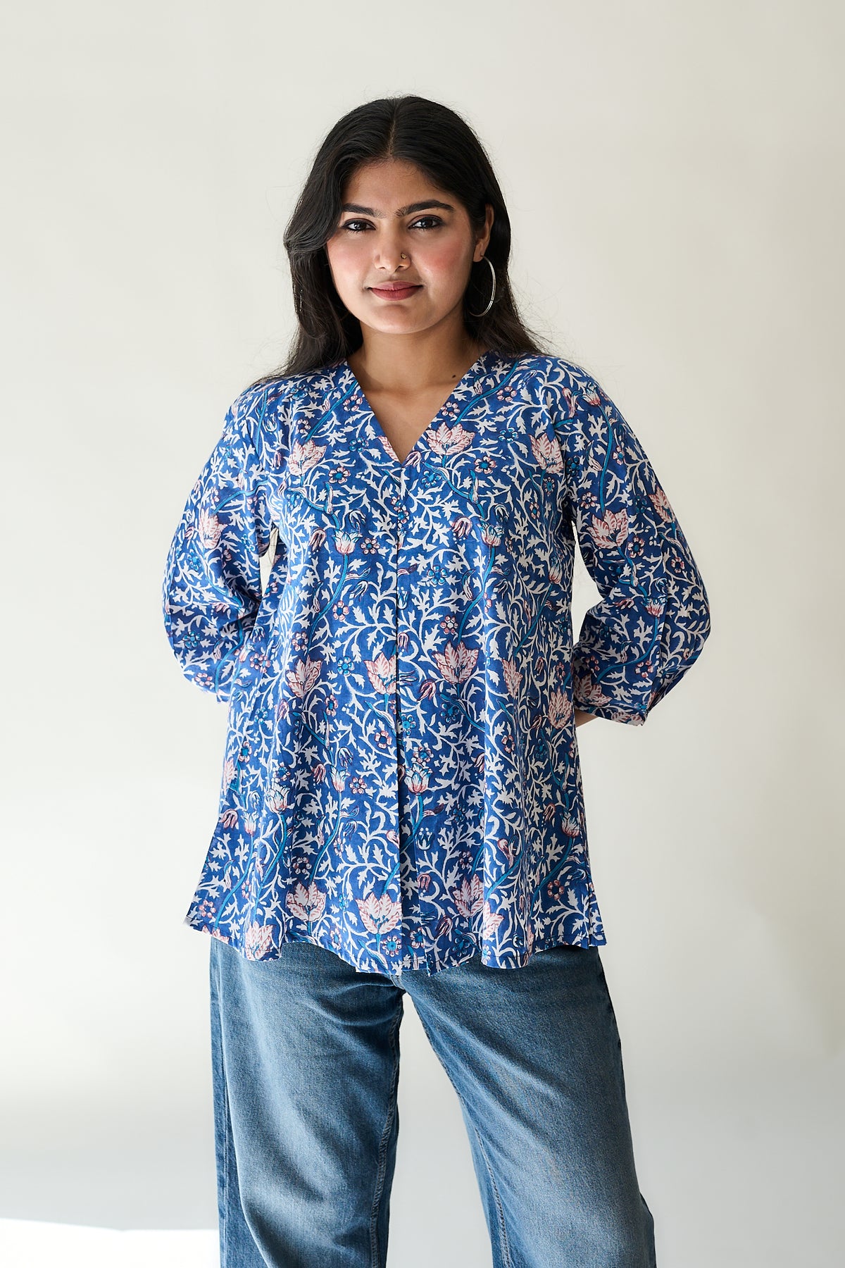 Della Sanganeri Pleated Short Top