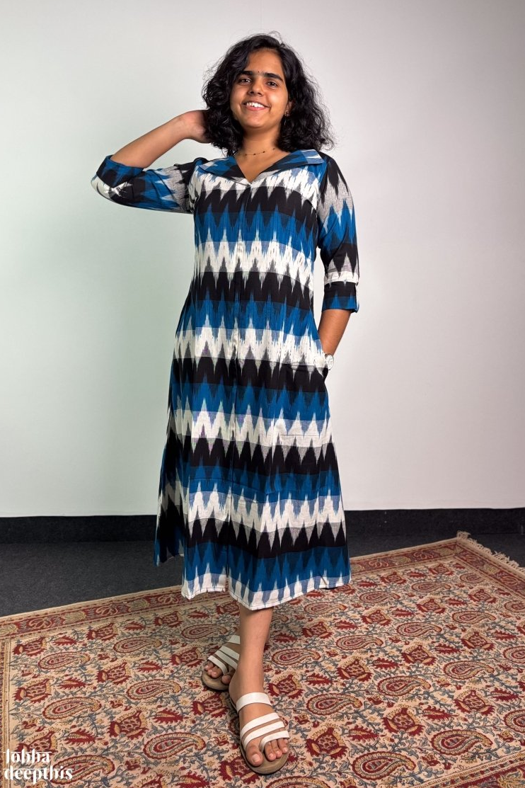 ikkat cotton dress designs Ikat Dress