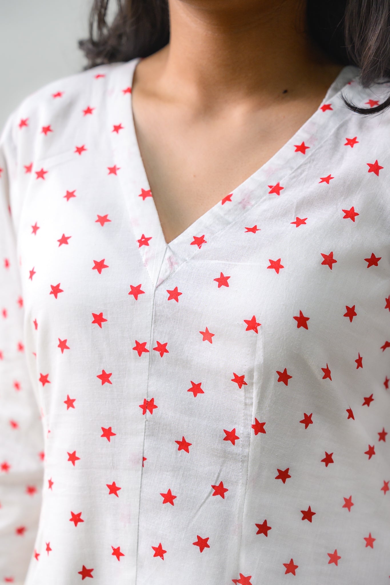 Estella Sanganeri Pure Cotton Fit & Flare Dress - Lobha Deepthis