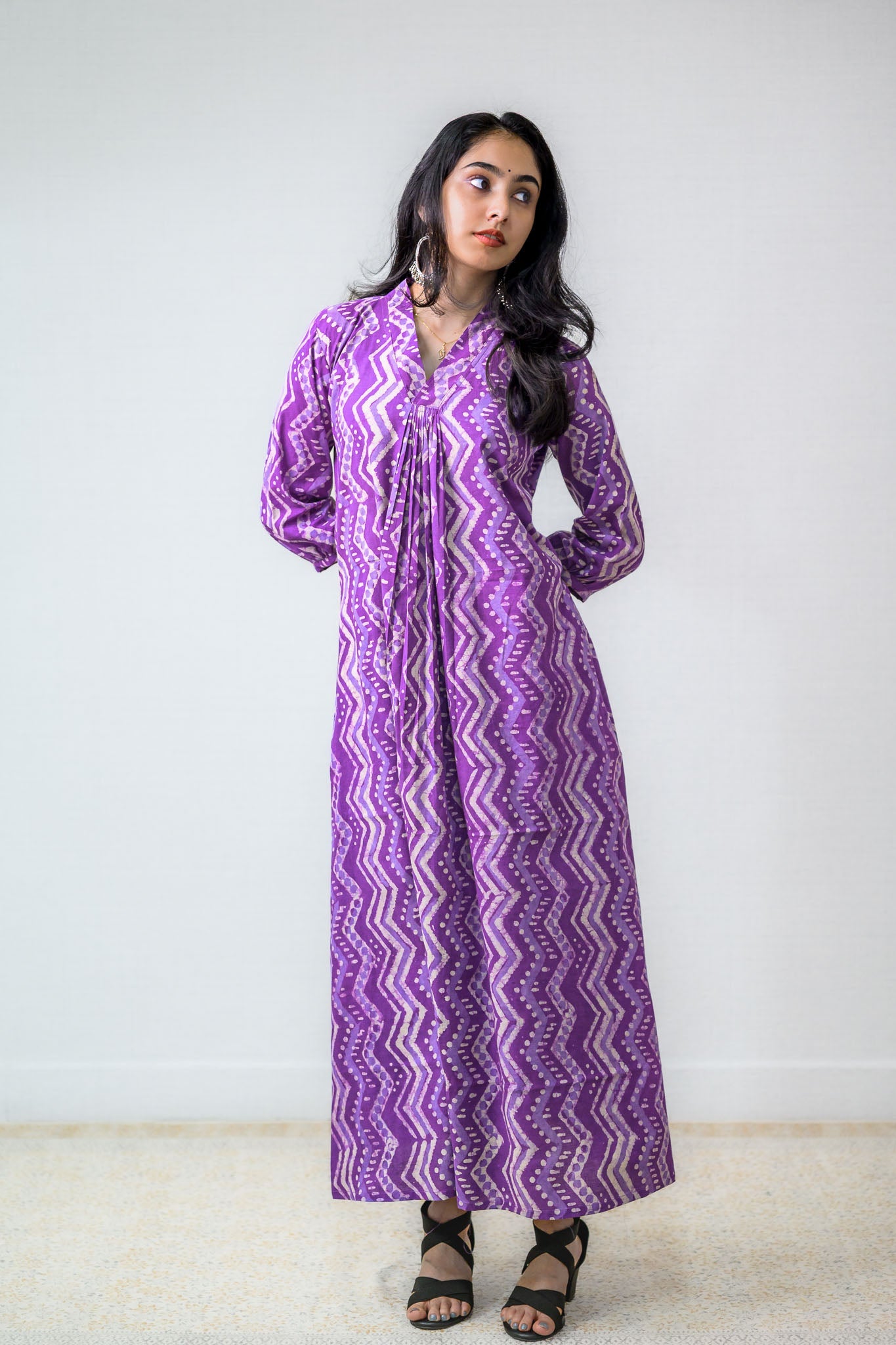 Evenfall Dabu Cotton Dress - Lobha Deepthis
