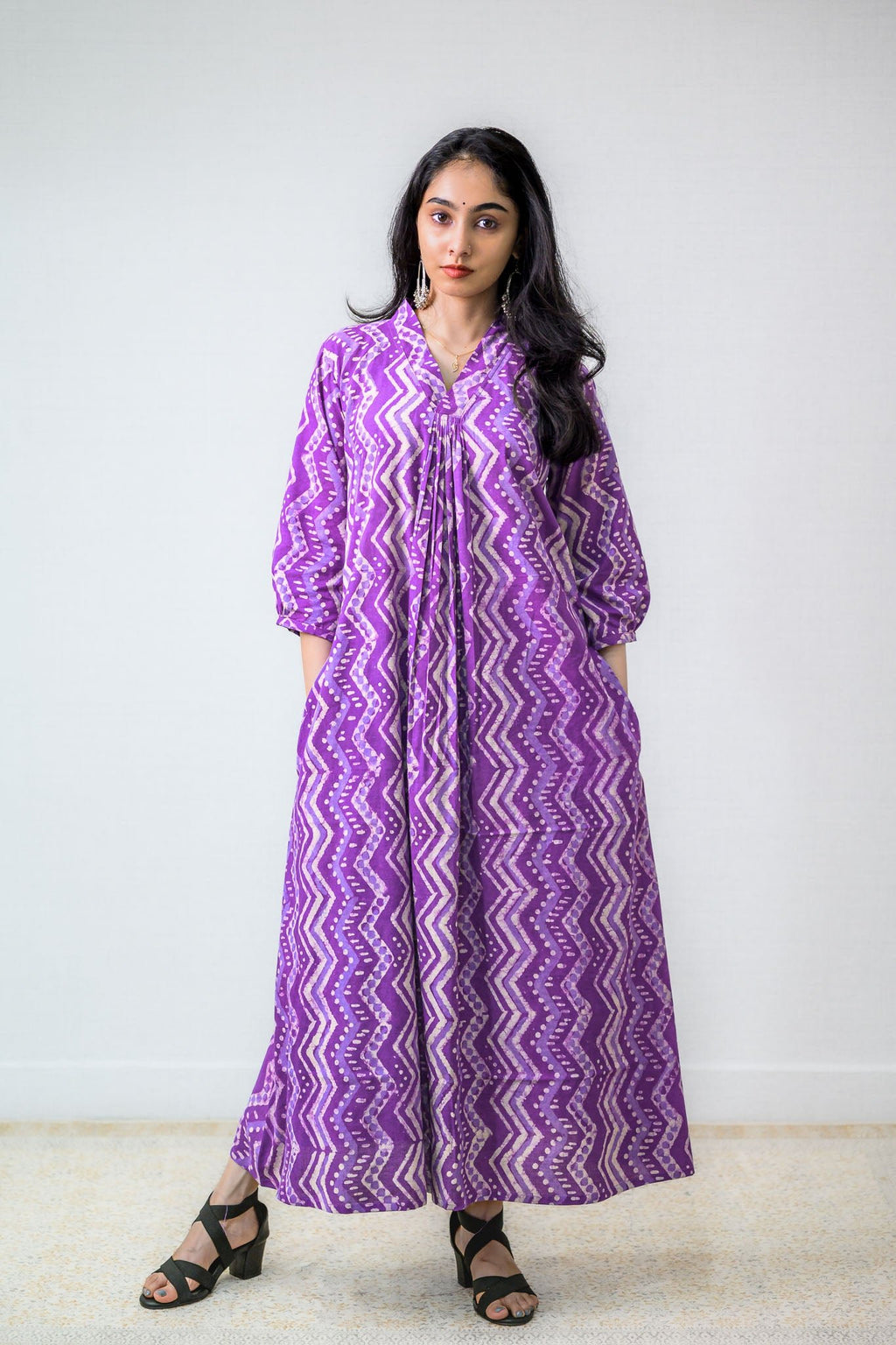 Evenfall Dabu Cotton Dress - Lobha Deepthis