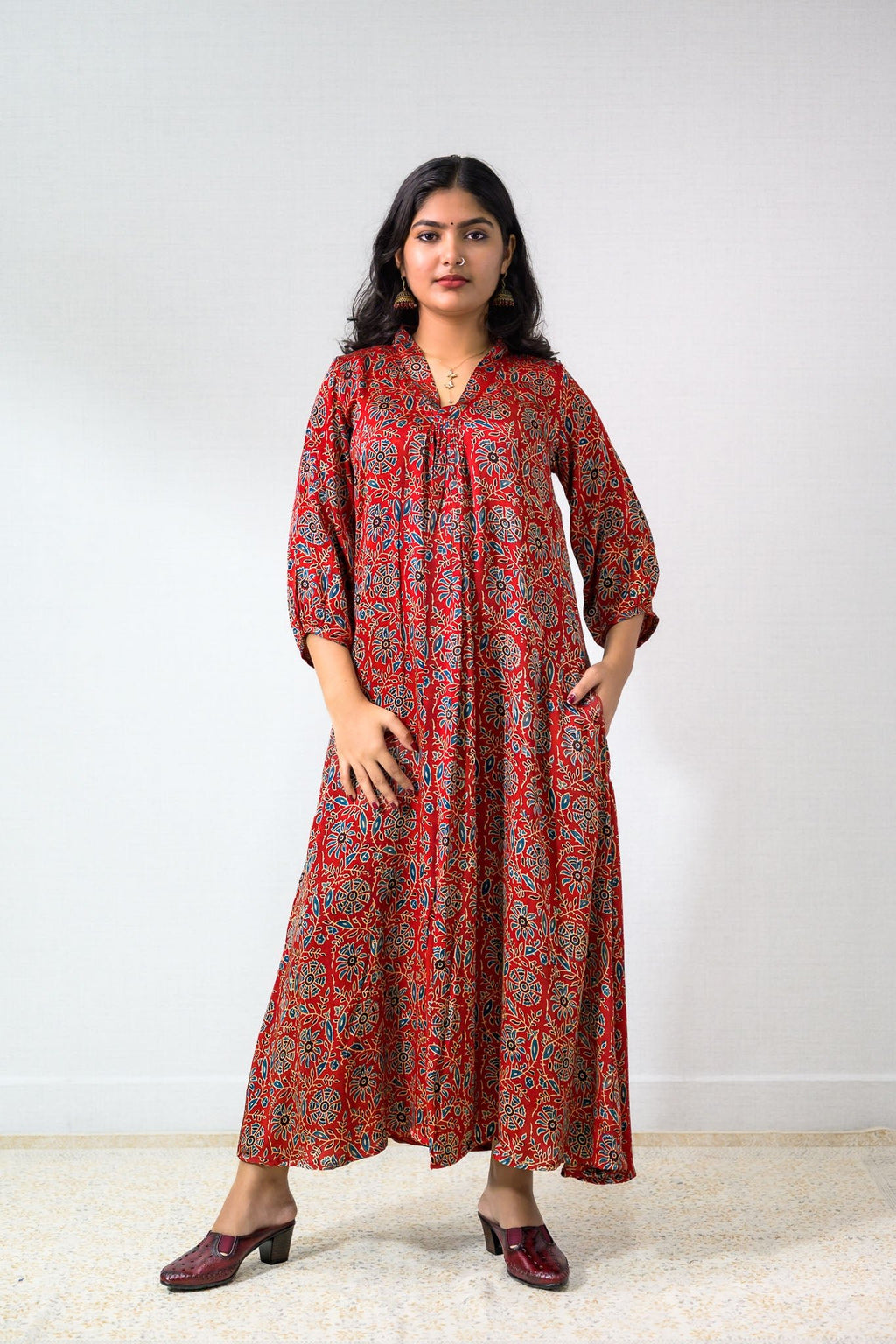 Gulshan Modal Ajrakh Dress - Lobha Deepthis