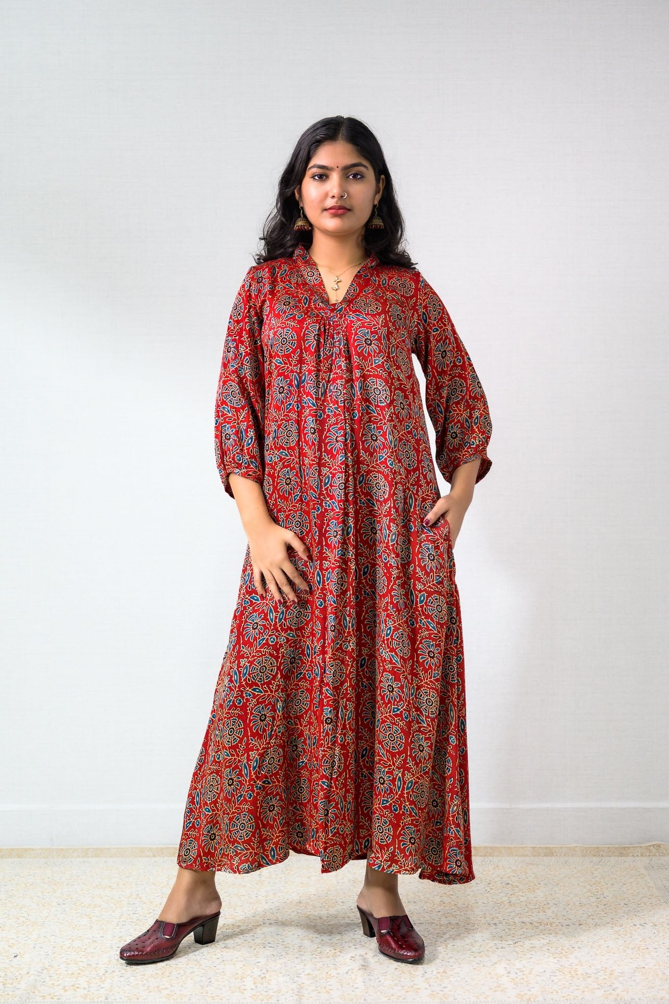 Gulshan Modal Ajrakh Dress - Lobha Deepthis